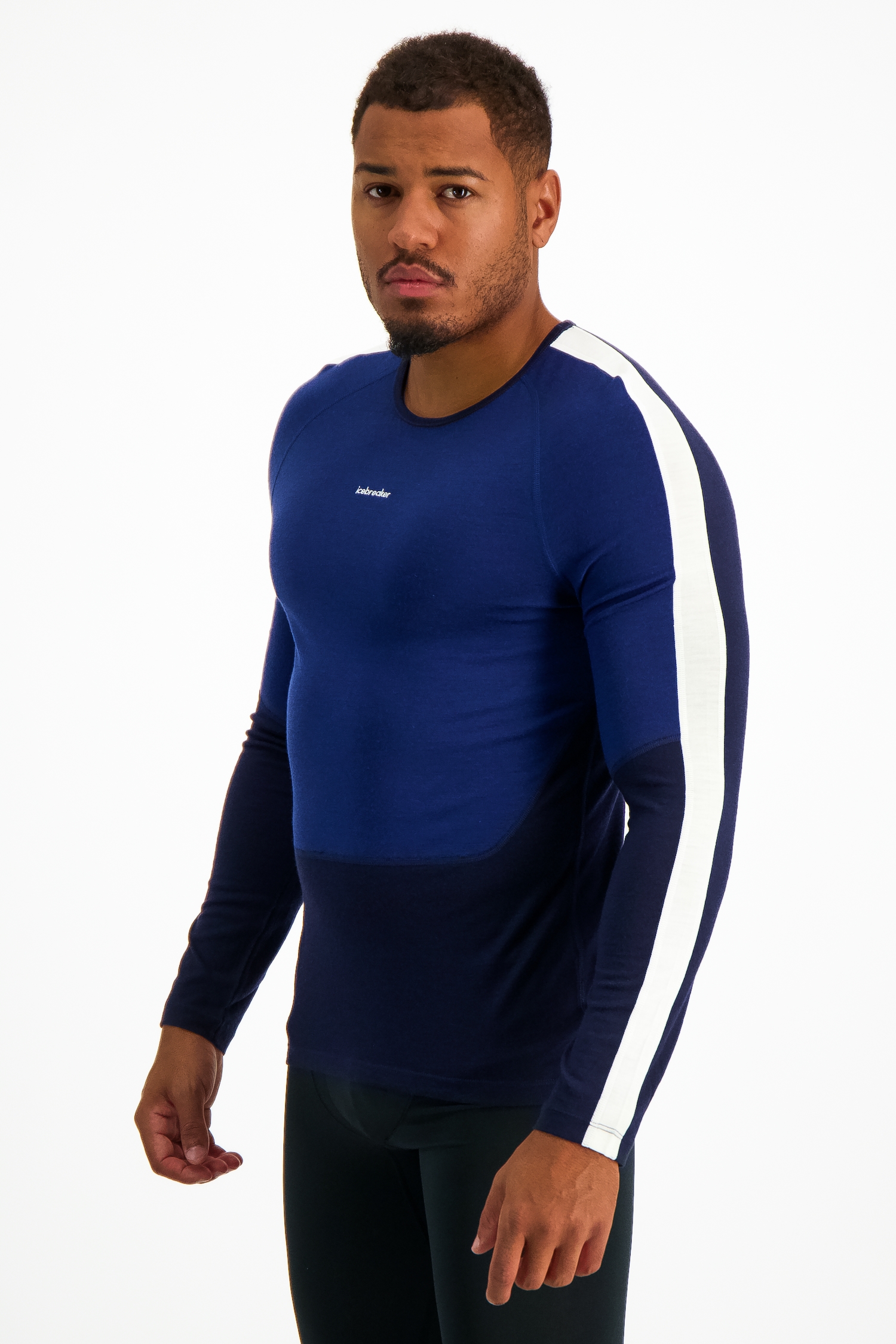 icebreaker Merino 200 Sonebula Herren Thermo Longsleeve Blau, Herren, Größe: XL