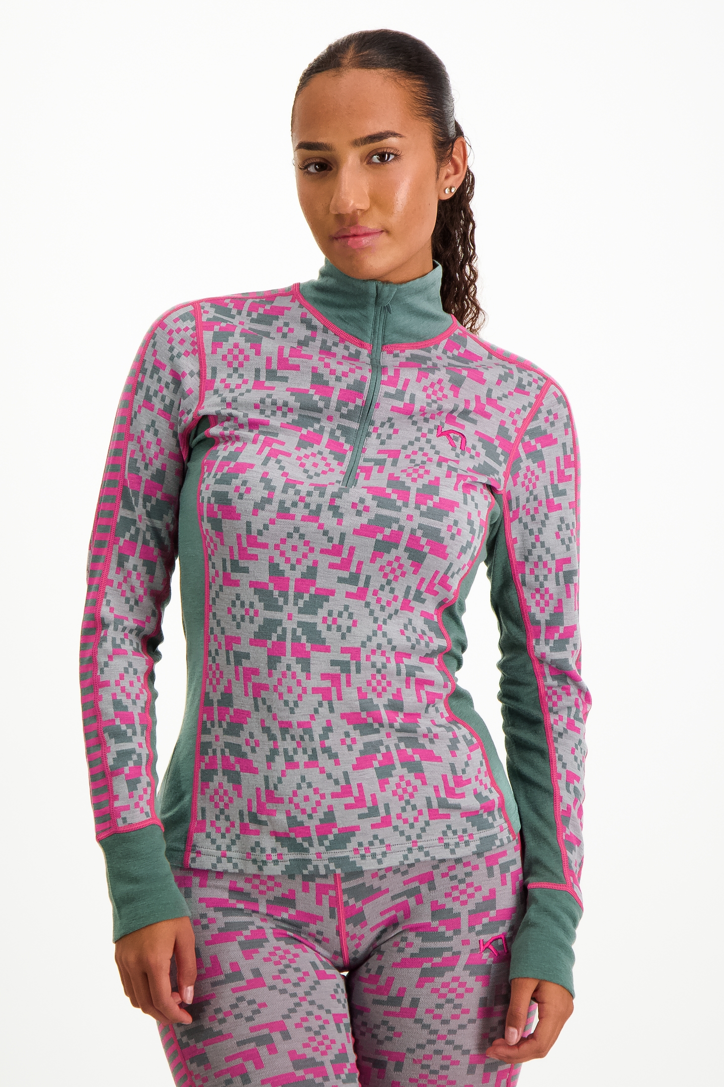 Image of Kari Traa Else Merino Damen Thermo Longsleeve Grau, Damen, Größe: XS