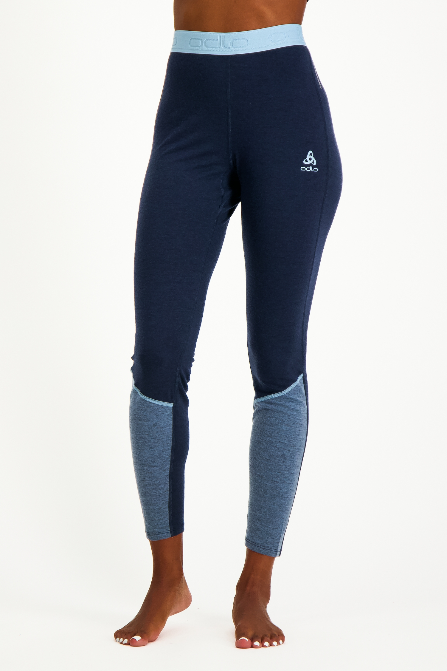 Image of Odlo Revelstoke Performance Wool 150 Warm Damen Thermohose Blau, Damen, Größe: XL