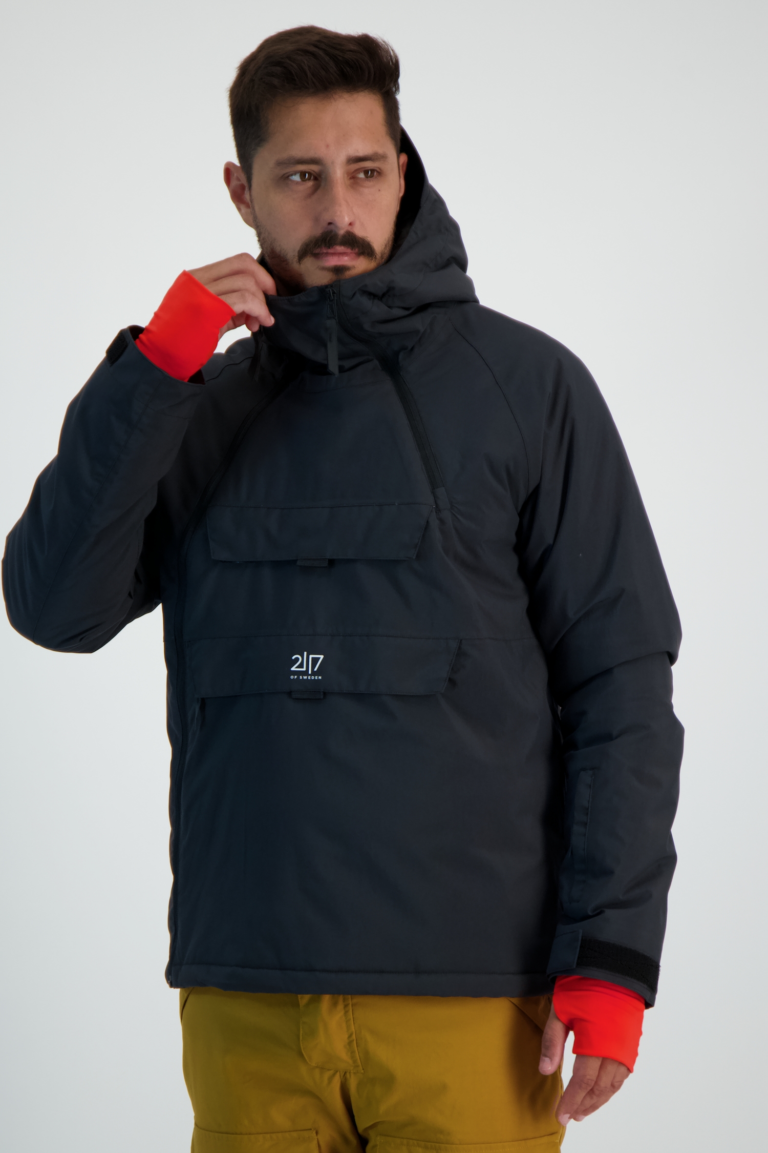 2117 OF SWEDEN Nelkerim Light Padded Herren Skijacke Schwarz, Herren, Größe: L