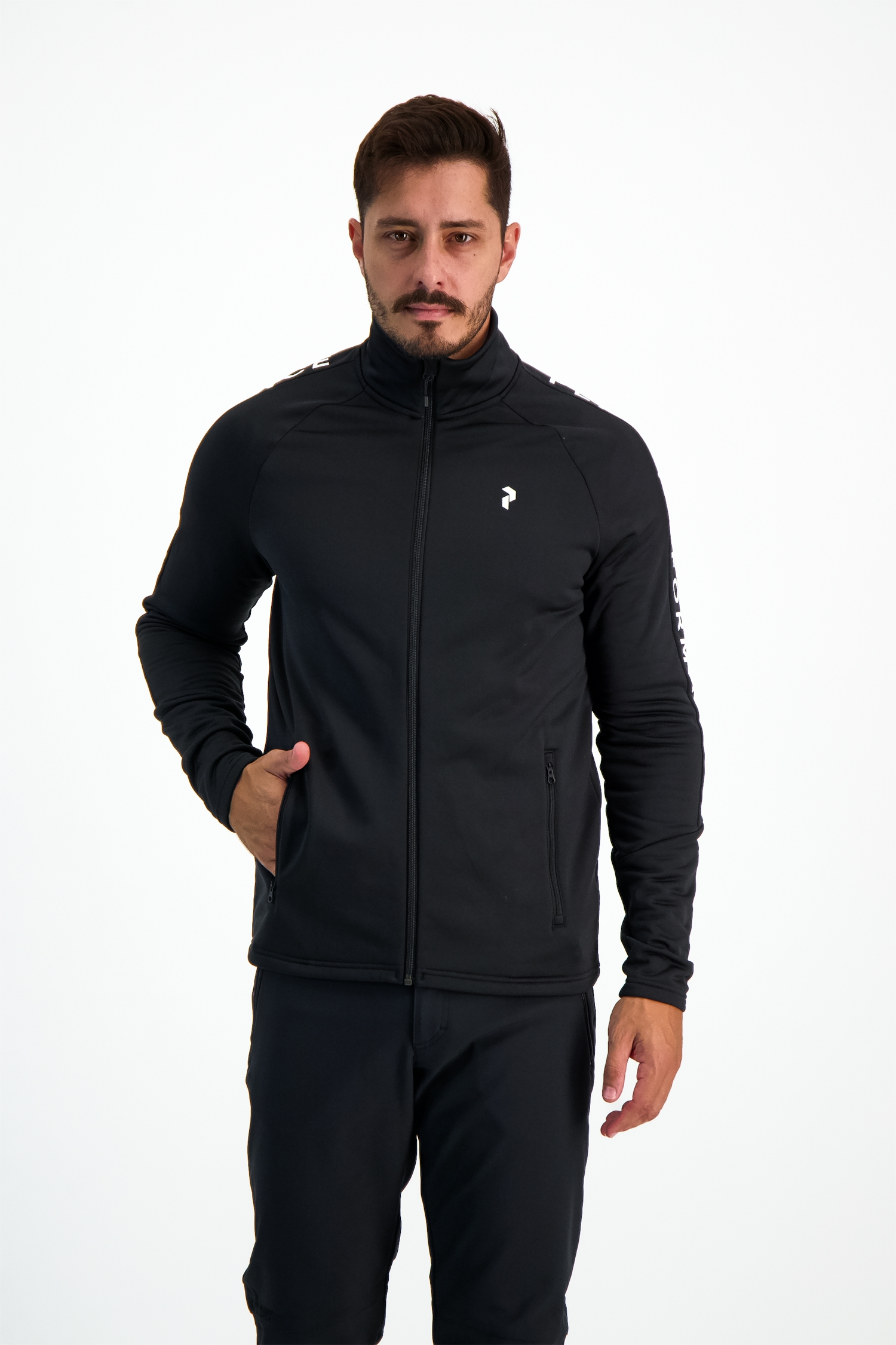 PEAK PERFORMANCE Rider Zip Herren Midlayer Schwarz, Herren, Größe: S
