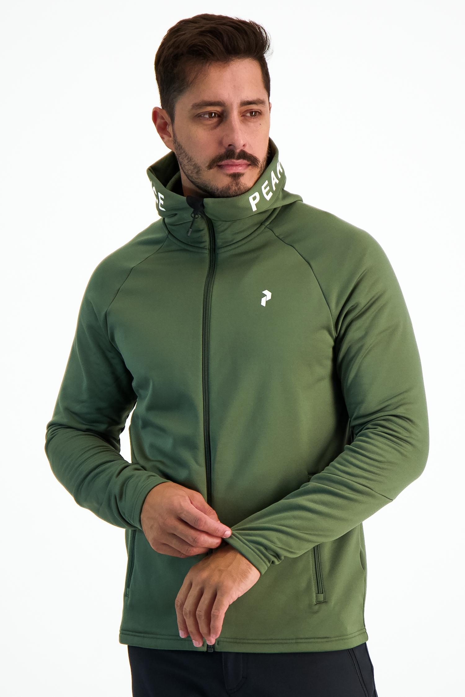 PEAK PERFORMANCE Rider Zip Hood Herren Midlayer Grün, Herren, Größe: L