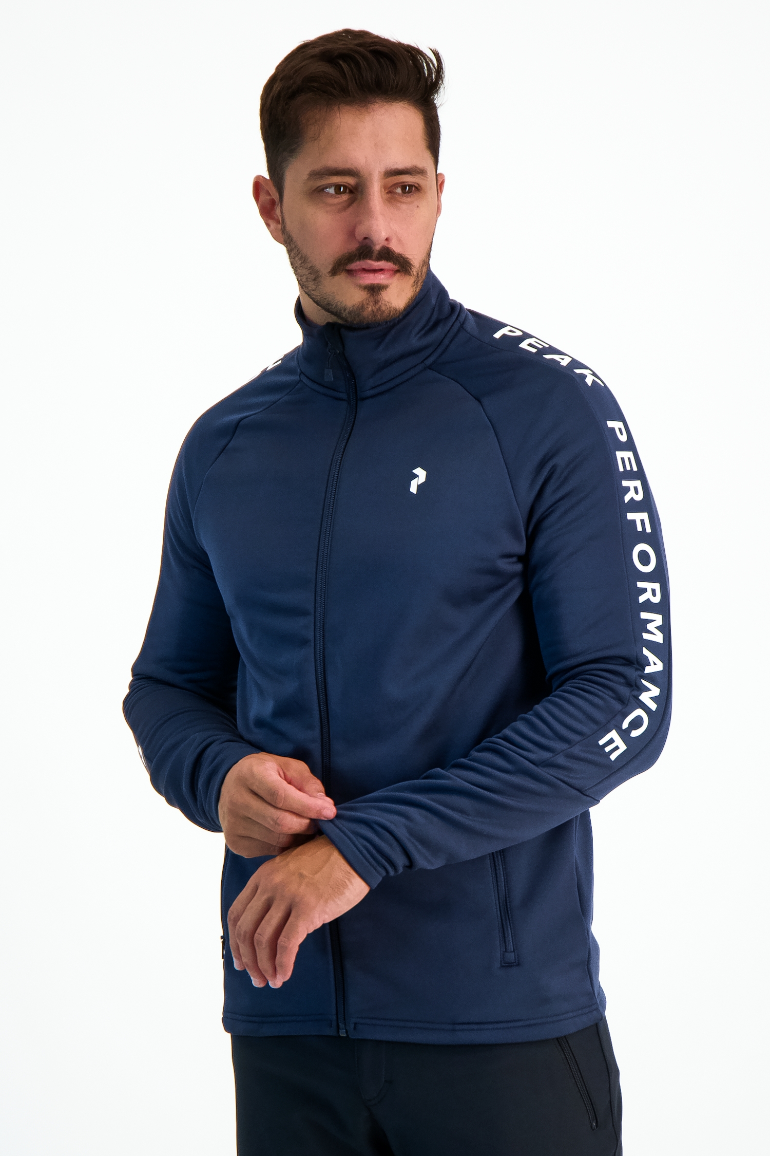 PEAK PERFORMANCE Rider Zip Herren Midlayer Blau, Herren, Größe: L