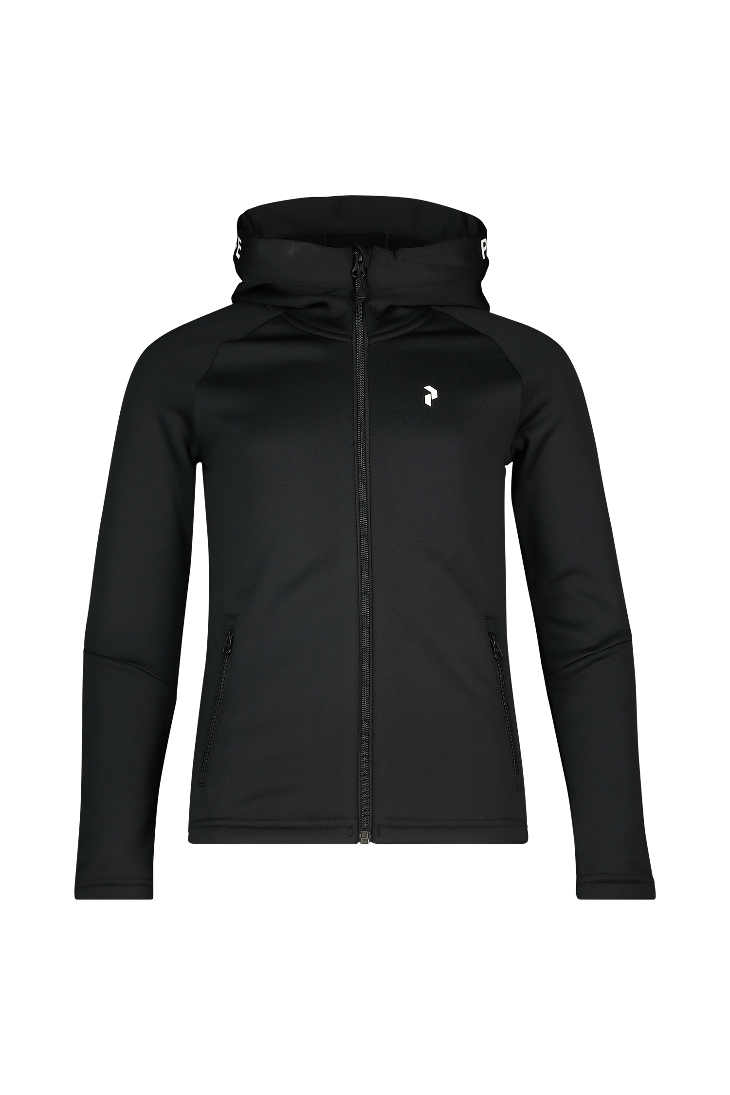PEAK PERFORMANCE Rider Zip Hood Kinder Midlayer Schwarz, , Größe: 140