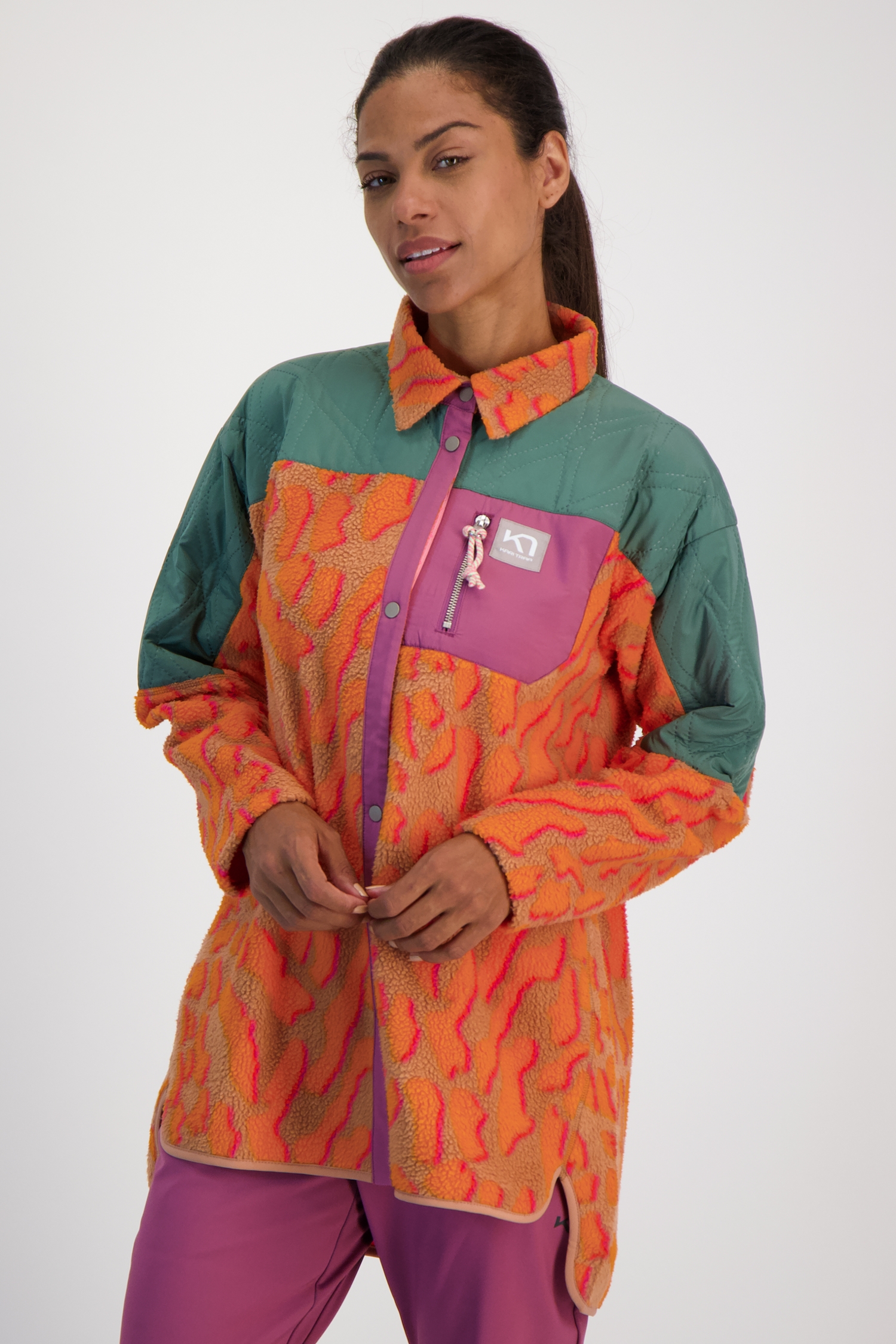 Kari Traa Rothe Damen Midlayer Orange, Damen, Größe: S