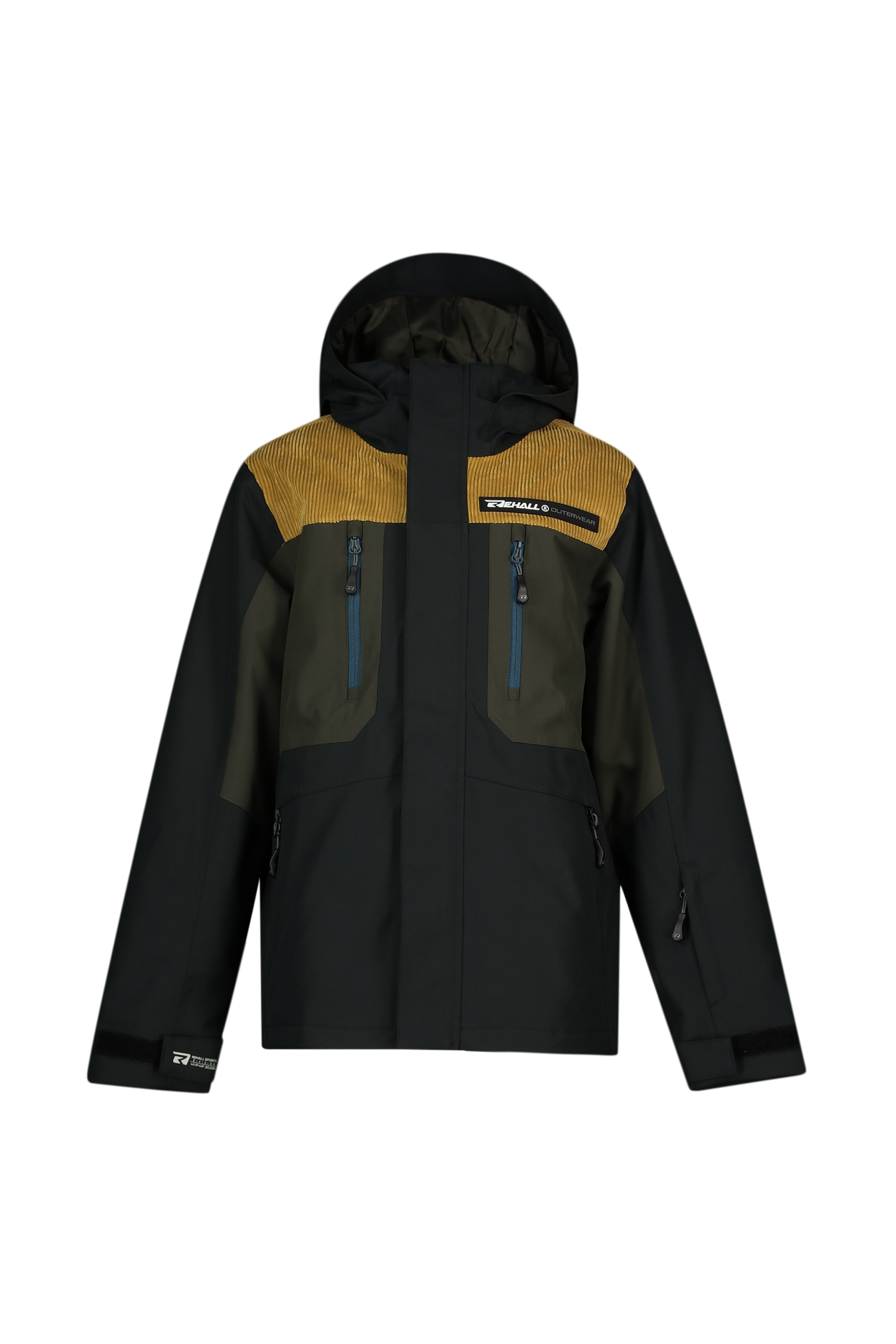 Rehall ROBBY-R Jungen Ski-/Snowboardjacke Schwarz, , Größe: 128