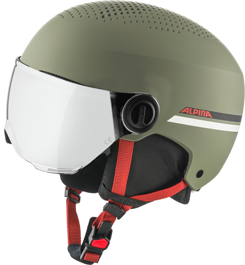 Image of ALPINA Zupo Visor Q-Lite Kinder Skihelm Grün, , Größe: 51-55