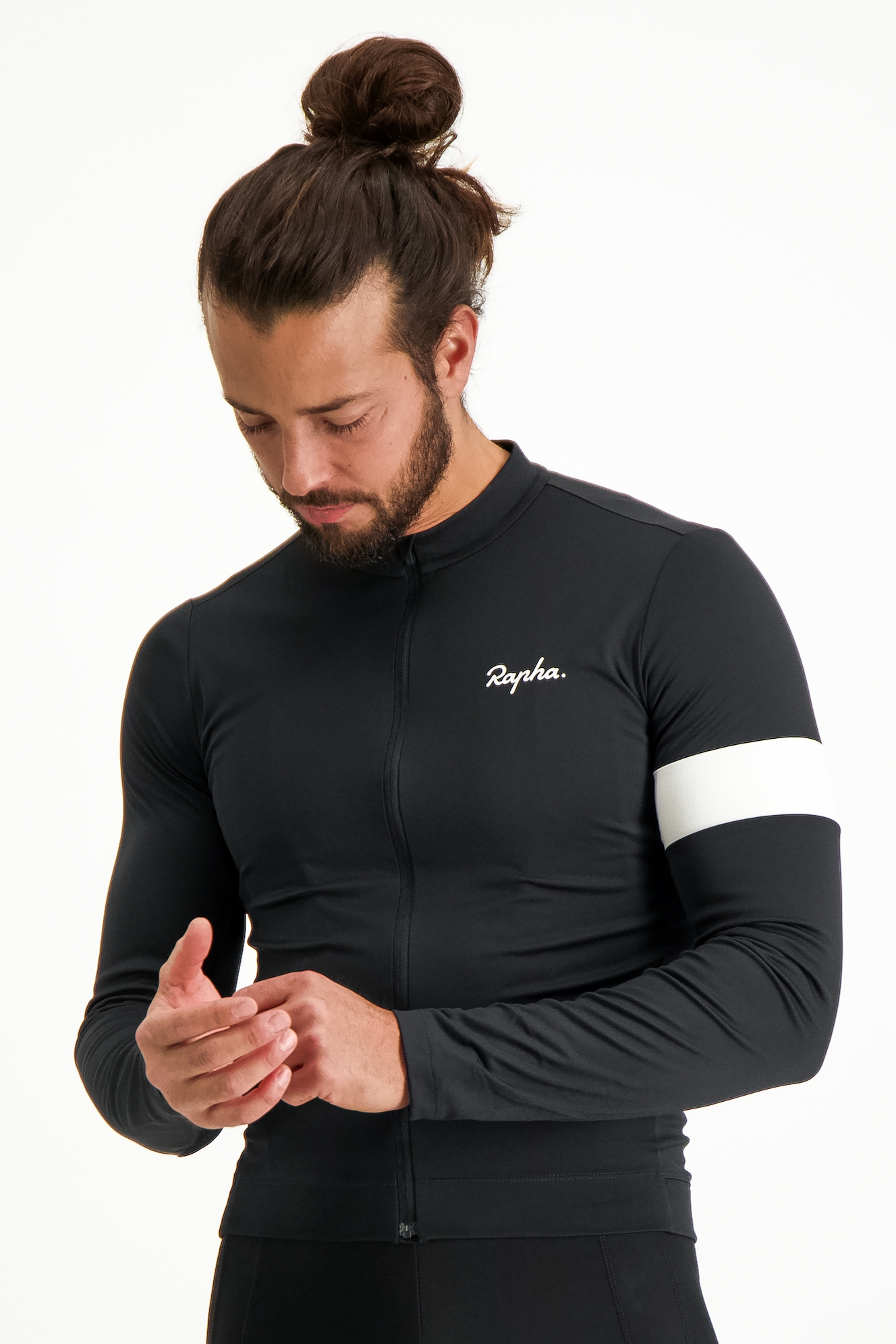 Image of Rapha Core Thermal LS Herren Biketrikot Schwarz, Herren, Größe: XL