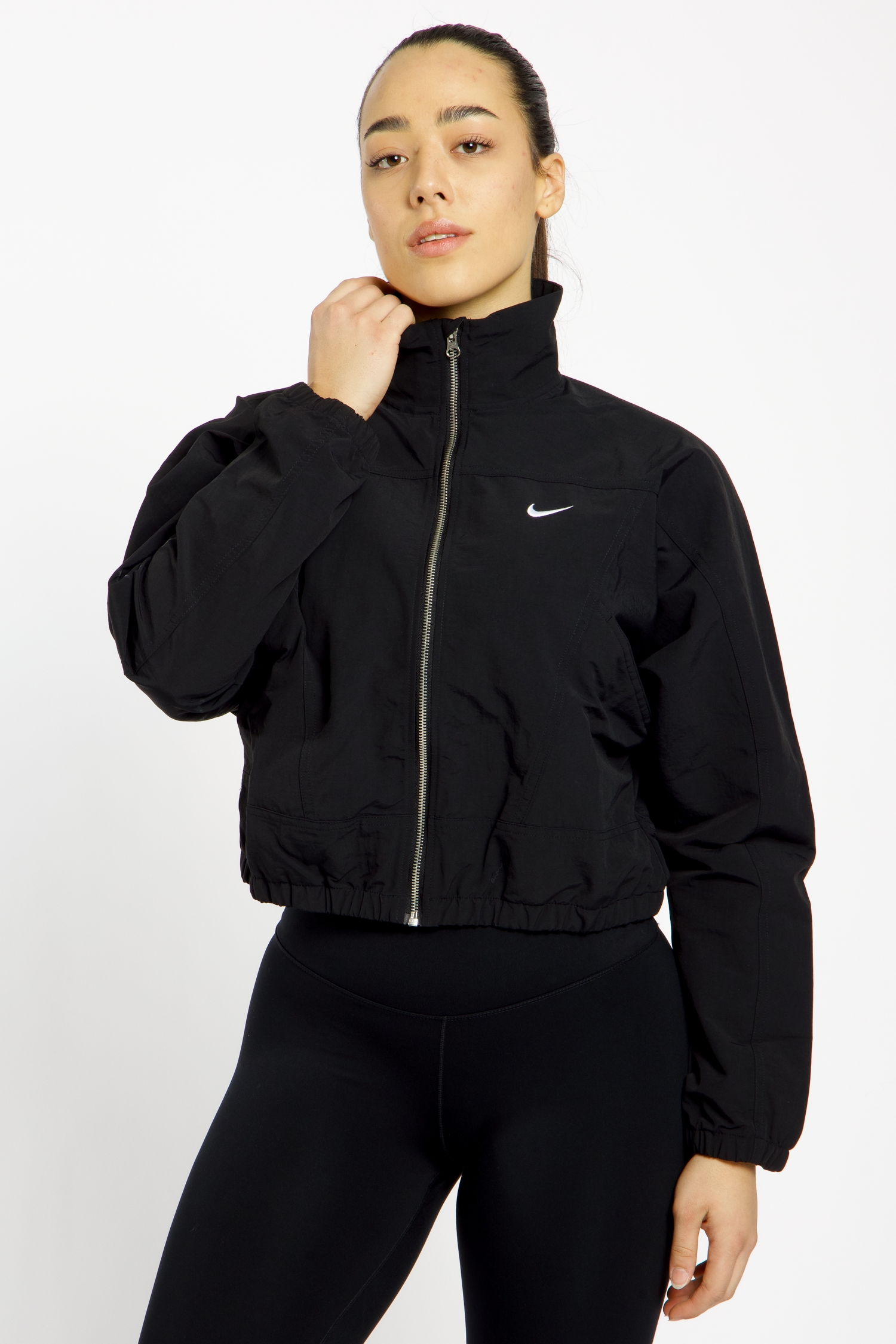 Image of Nike Everything Wovens Damen Trainingsjacke Schwarz, Damen, Größe: L