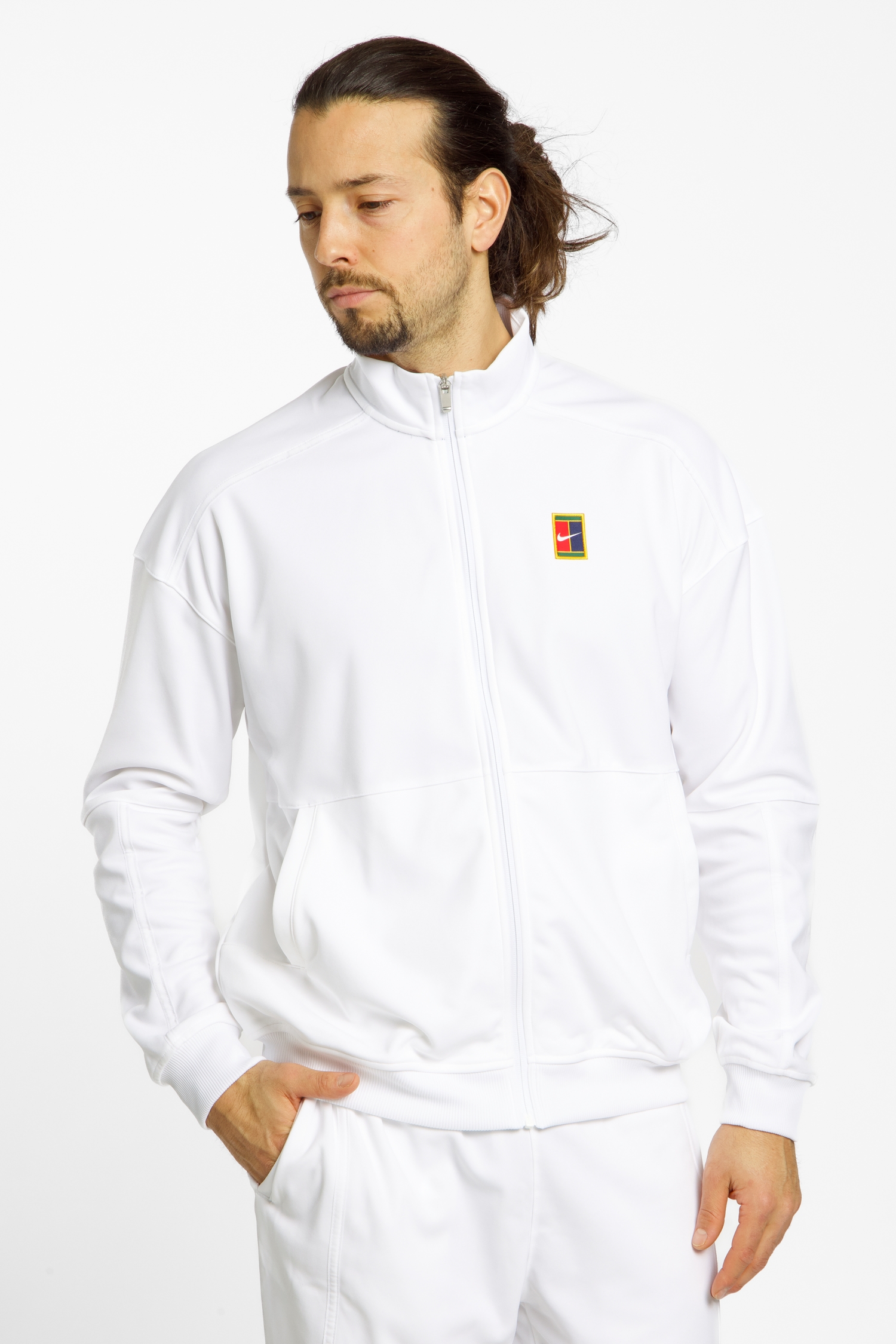 Image of Nike Court Heritage Herren Trainingsjacke Weiss, Herren, Größe: XL
