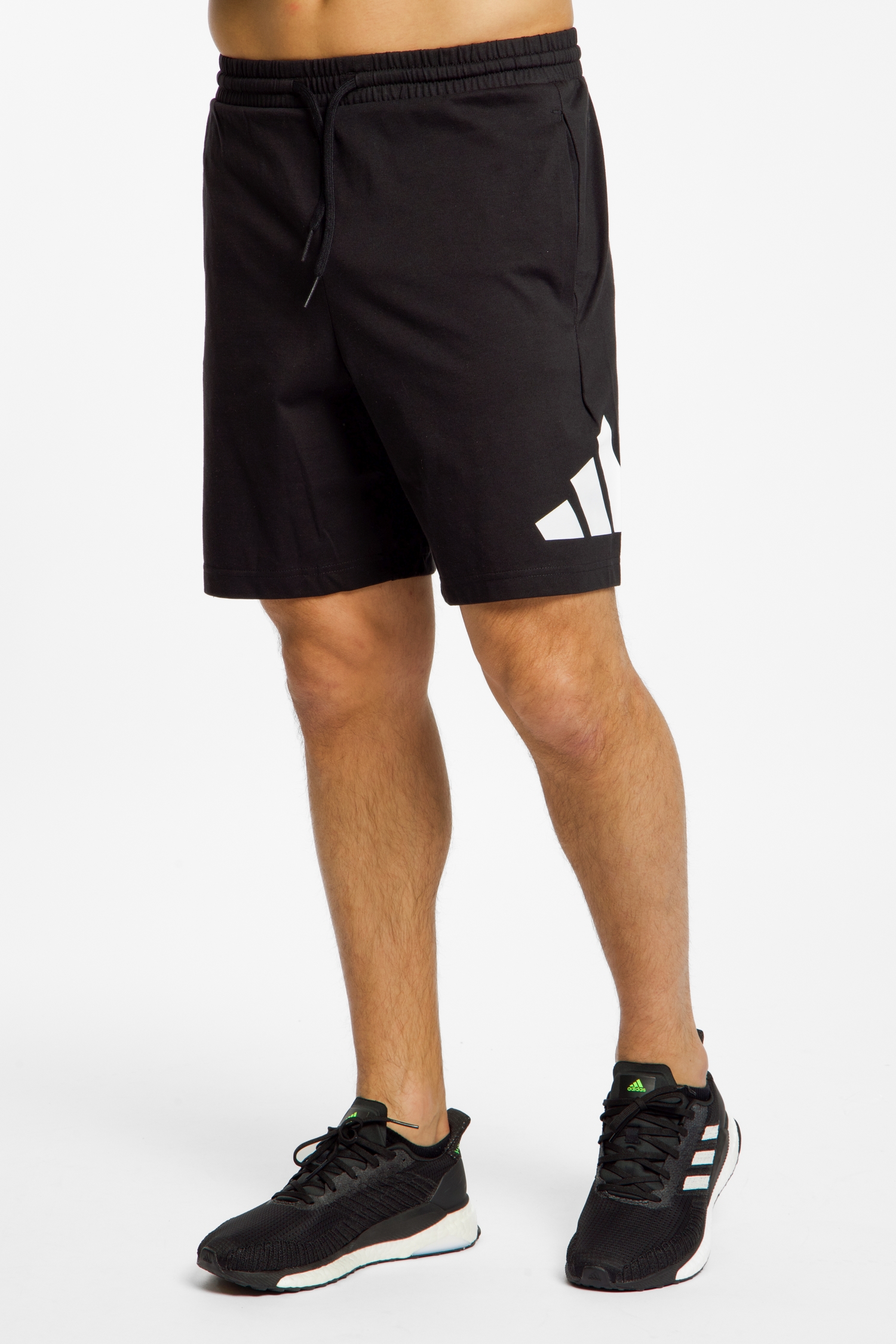 Image of adidas Essentials Big Logo Single Jersey Herren Short Schwarz, Herren, Größe: L