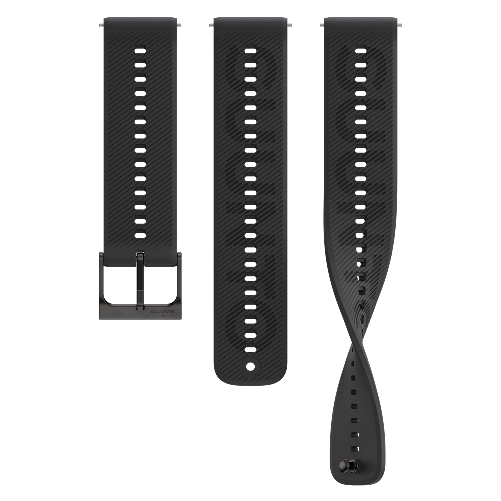 Image of Suunto 22 mm Athletic 6 Silicon Uhrenarmband Schwarz, Herren, Größe: 0