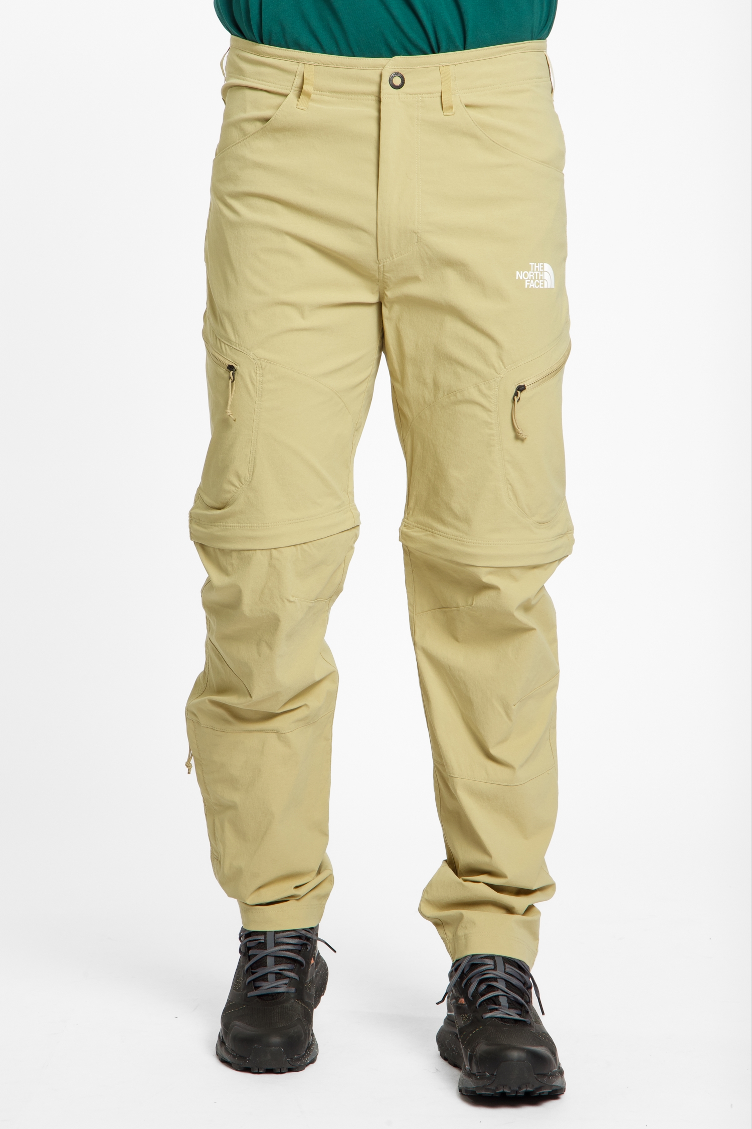 Image of The North Face Exploration Zip-Off Herren Wanderhose Beige, Herren, Größe: L
