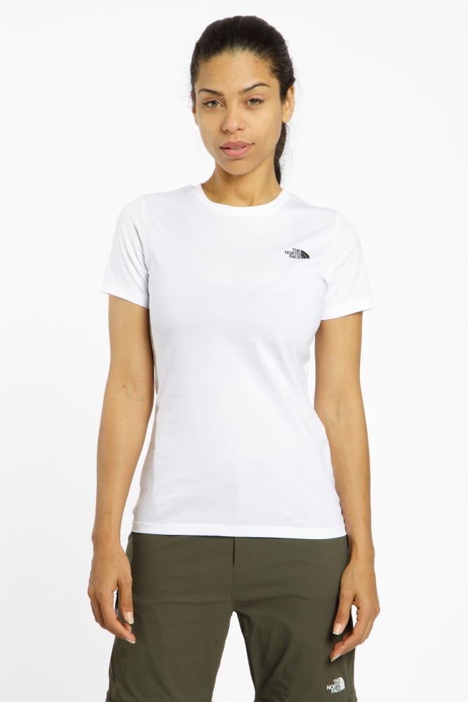 Image of The North Face Simple Dome Damen T-Shirt Weiss, Damen, Größe: XL