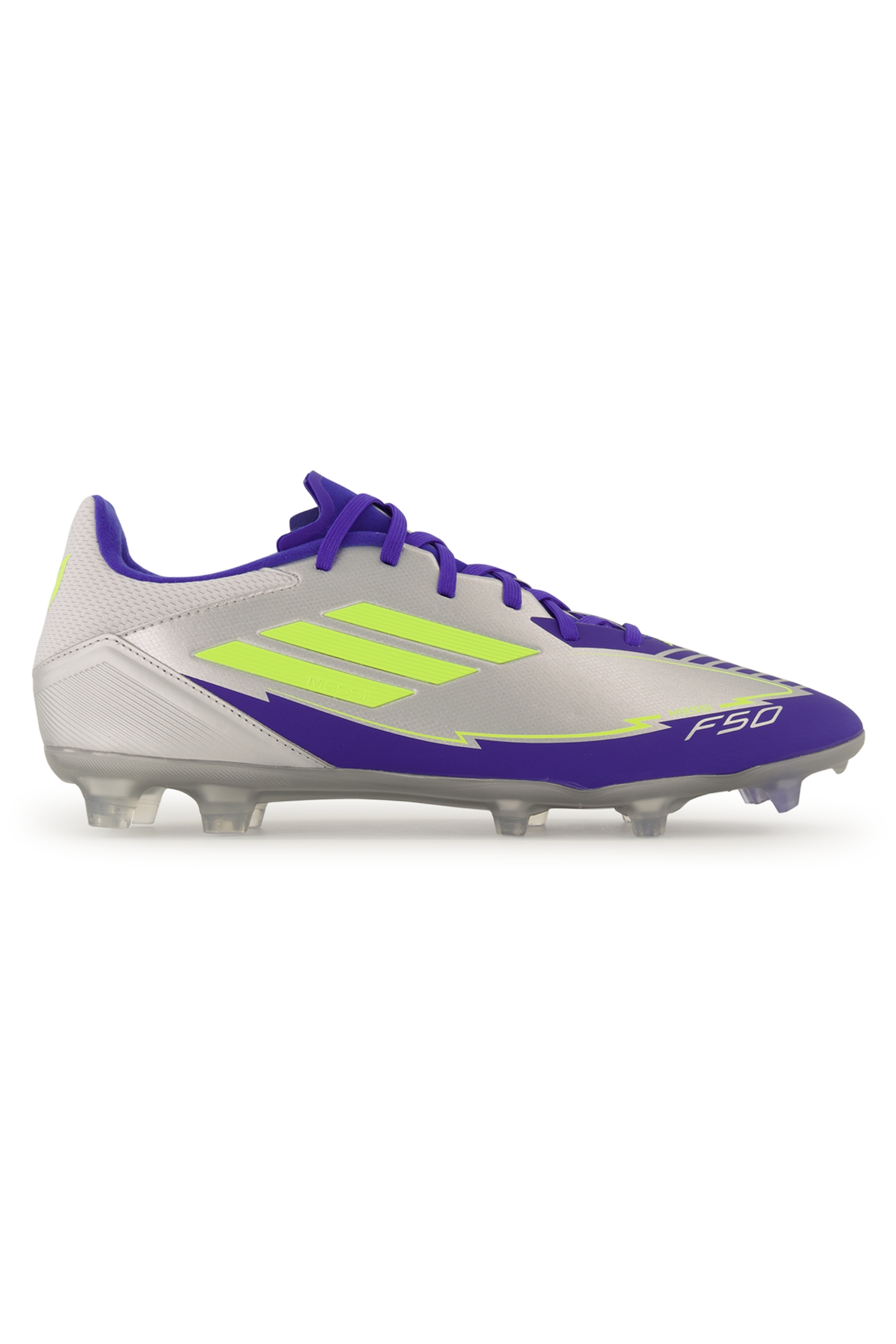 Image of adidas F50 League Messi FG/MG Fussballschuh Silber, Herren, Größe: 10