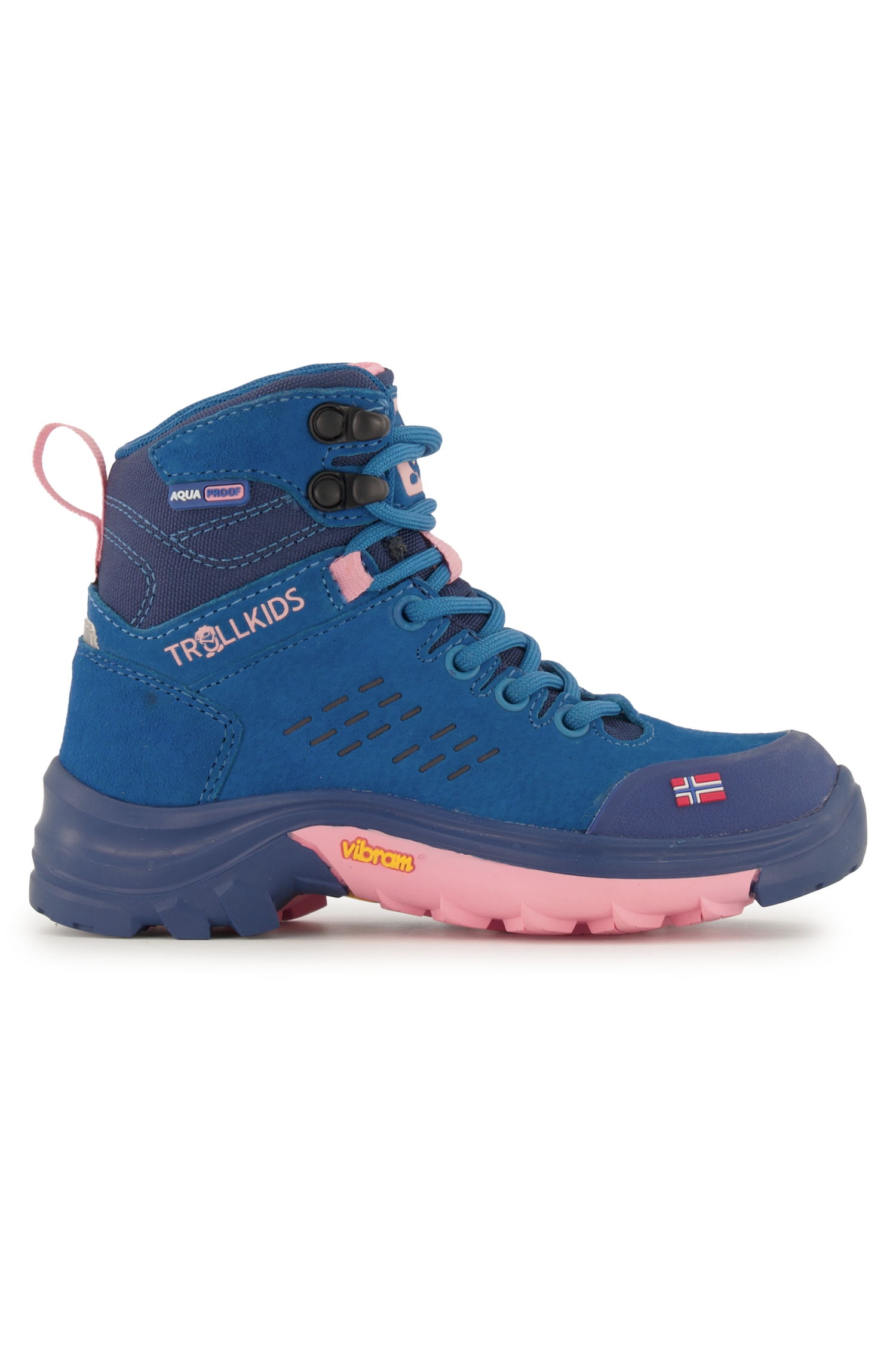 Image of Trollkids Trollsteinen Hiker Mid XT Kinder Wanderschuh Blau, , Größe: 28