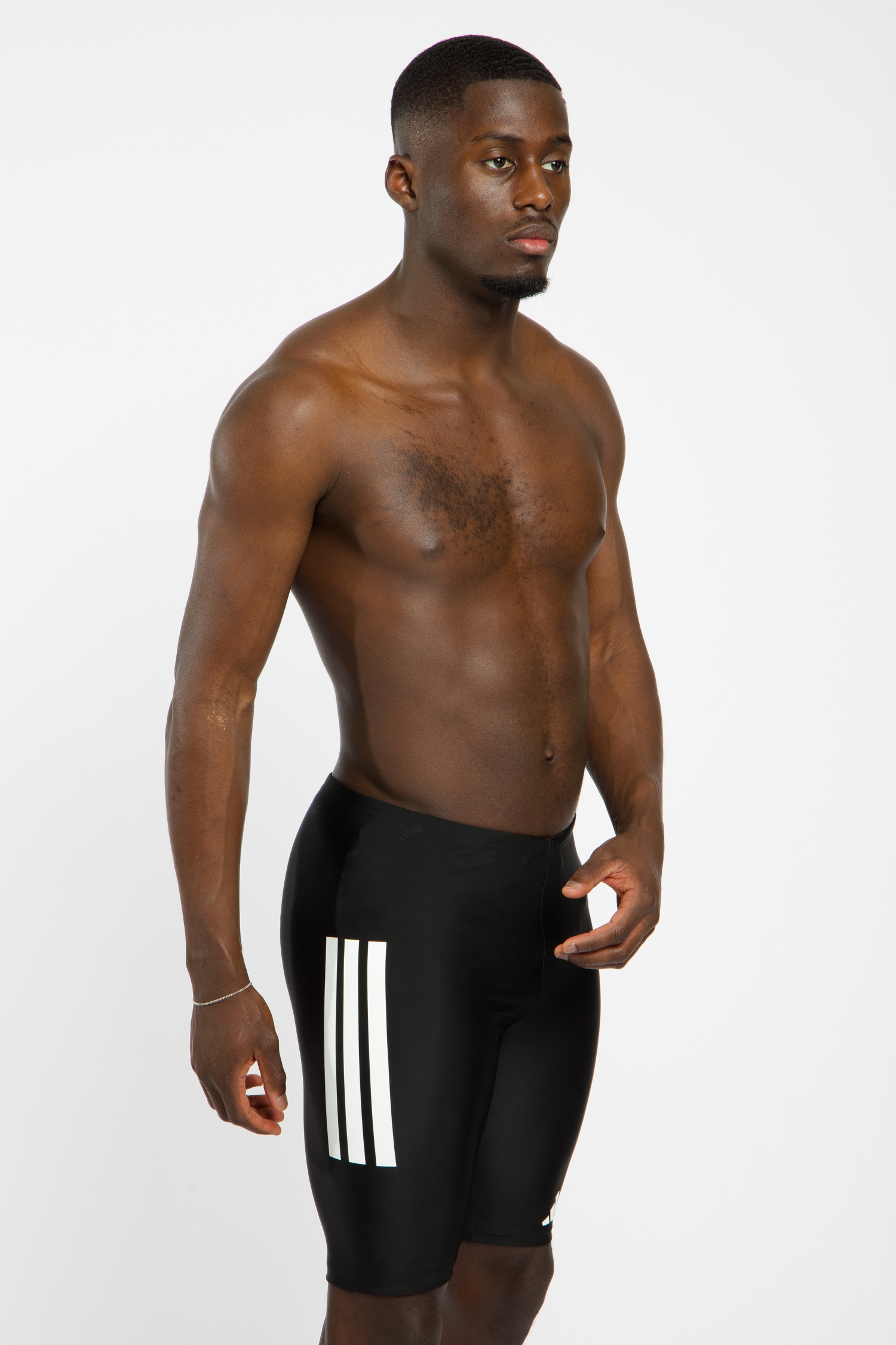 Image of adidas 3S 8 Inch Jammer Herren Badehose Schwarz, Herren, Größe: 6