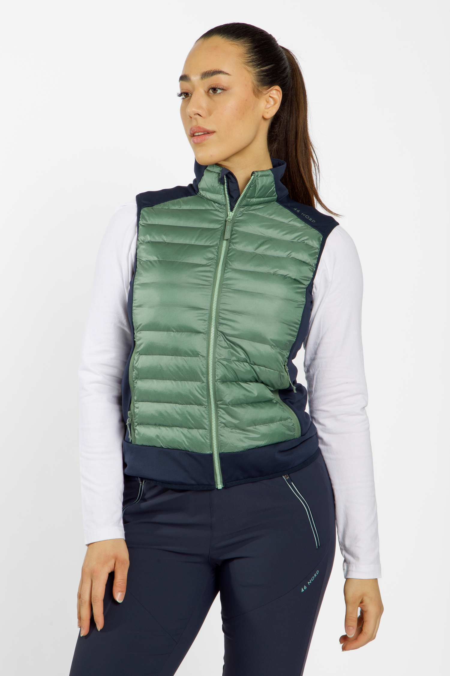 46 NORD Damen Gilet Grün, Damen, Größe: 36