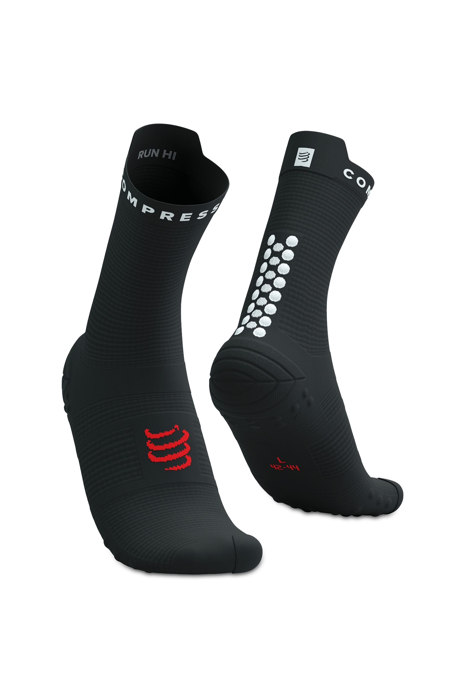 Image of Compressport Pro Racing v4.0 Run High 35-47 Runningsocken Schwarz, Herren, Größe: III