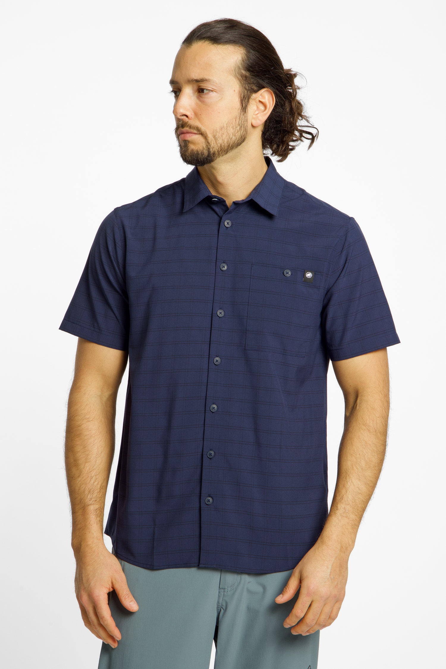 MAMMUT Lenni Herren Wanderhemd Blau, Herren, Größe: M