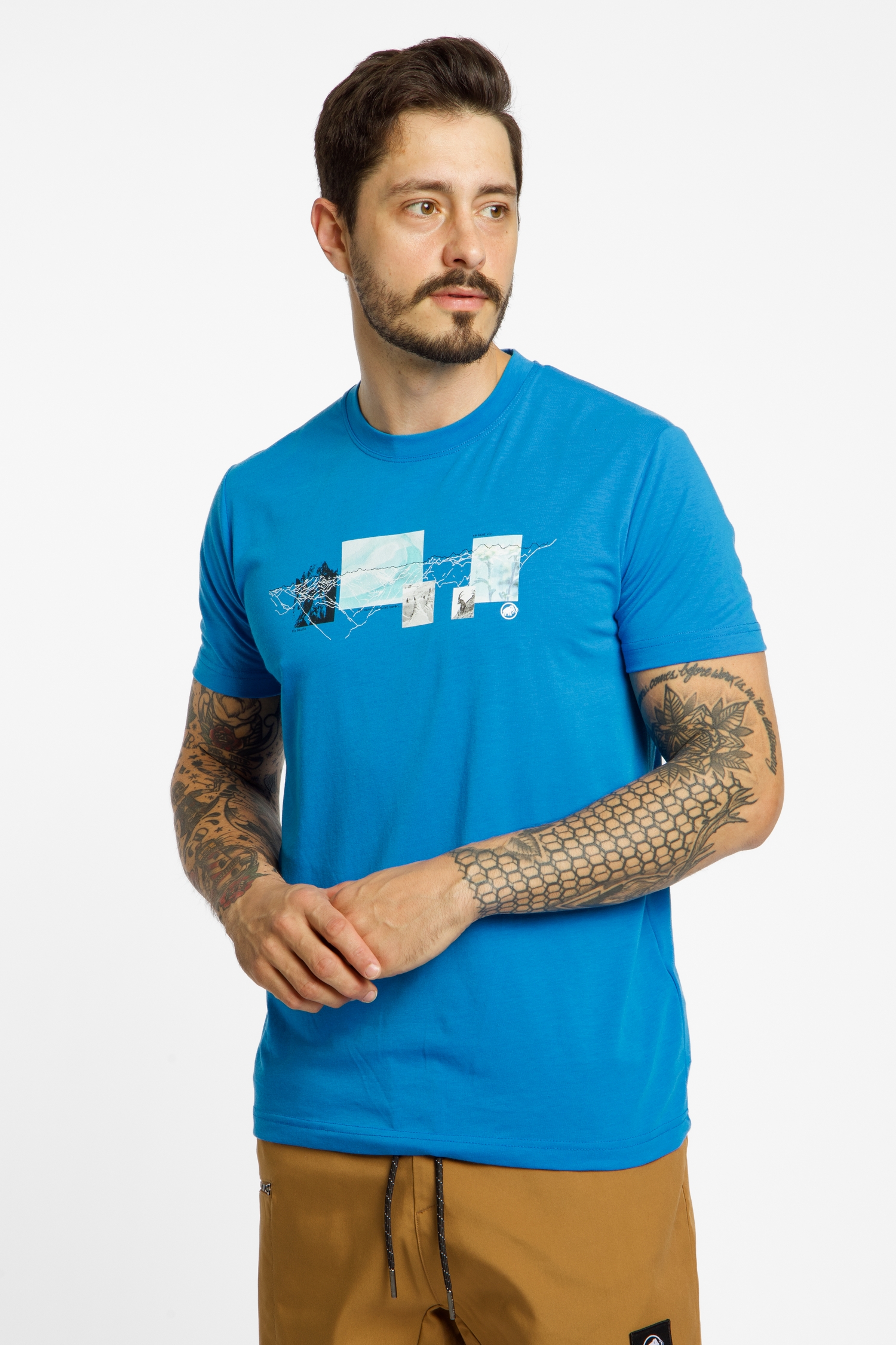 MAMMUT Mountain 3308m Herren T-Shirt Blau, Herren, Größe: XXL