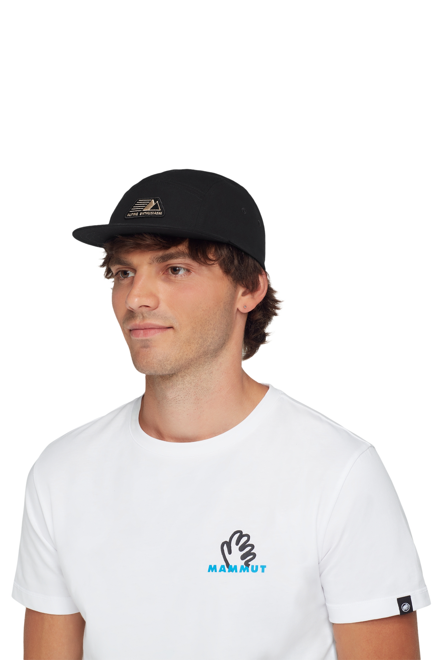 Image of MAMMUT Five Panel Cotton Cap Schwarz, Herren, Größe: S/M
