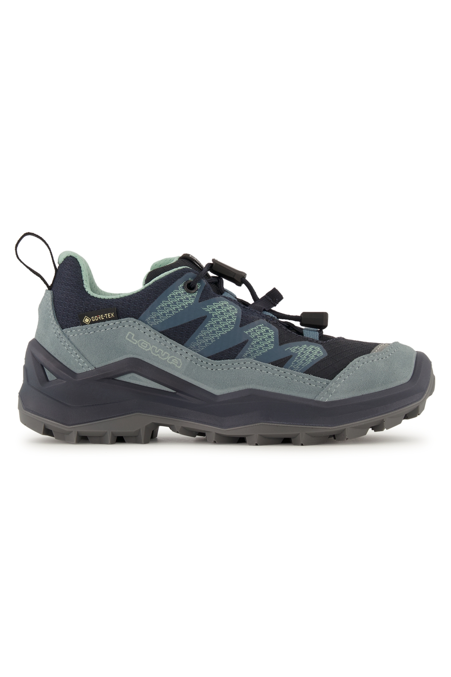 LOWA Maddox Pro Low Gore-Tex® 36-40 Kinder Trekkingschuh Blau, , Größe: 39