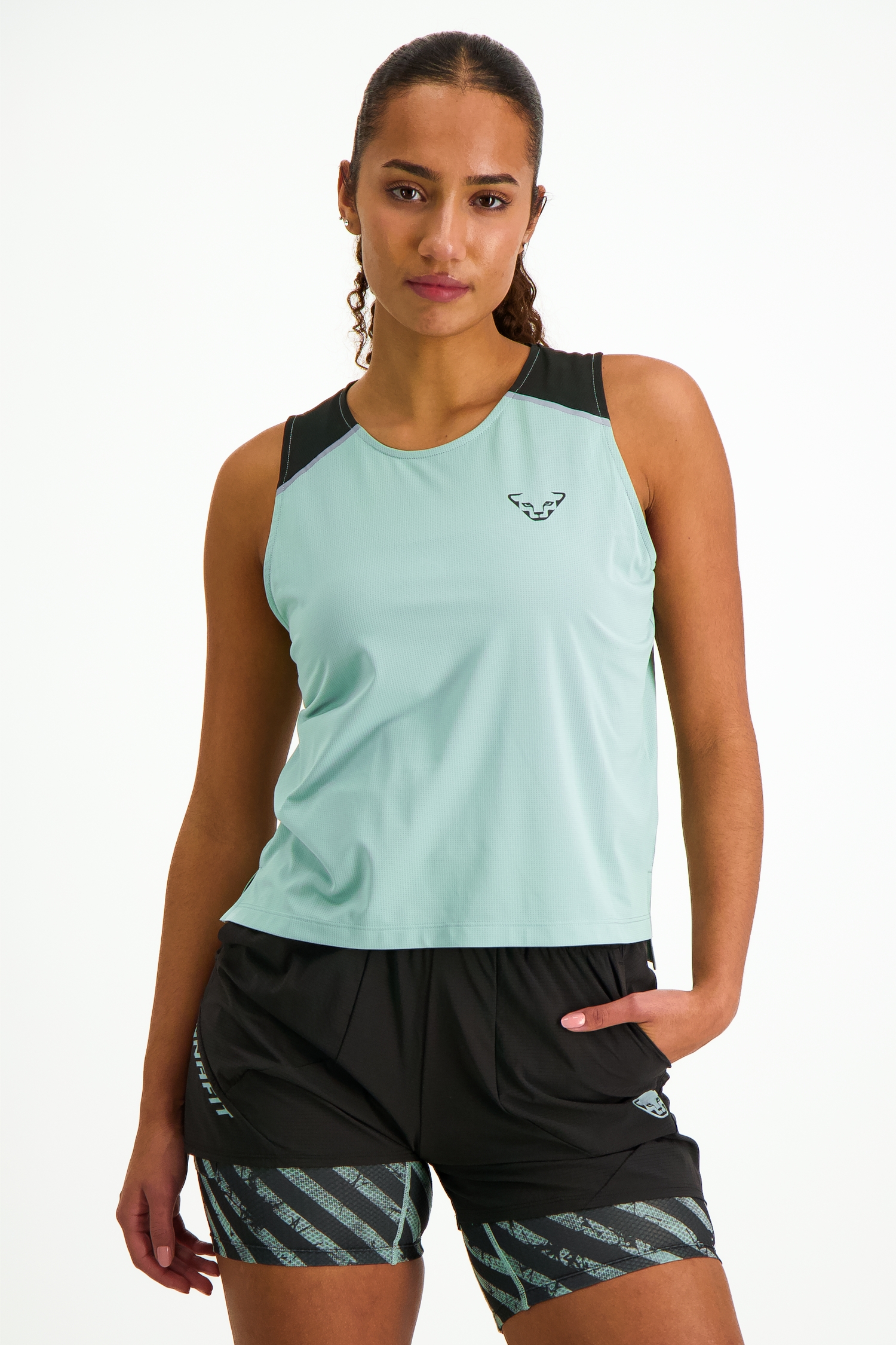 Dynafit Sky Crop Damen Top Grün, Damen, Größe: L