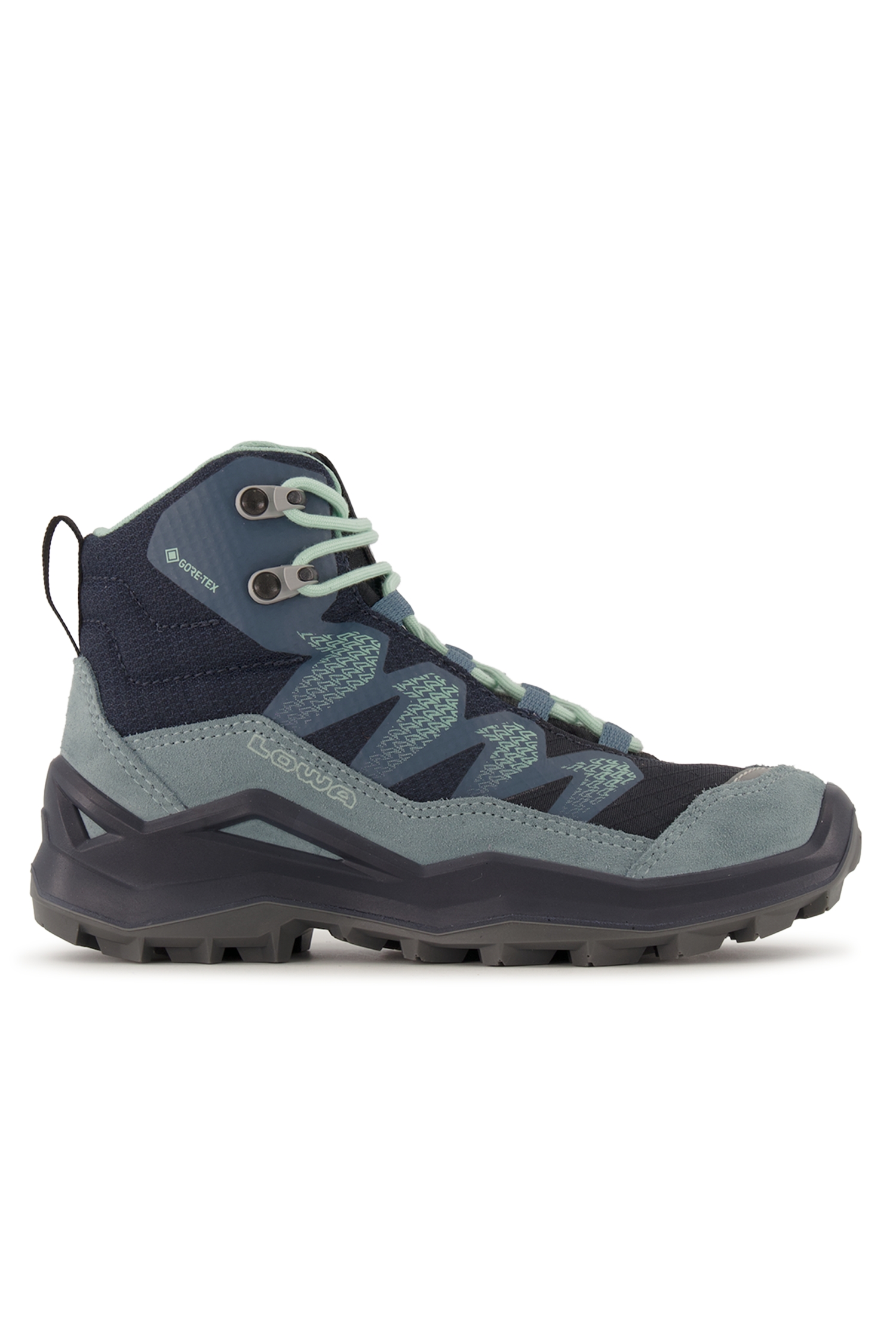 LOWA Maddox Pro Mid 29-35 Gore-Tex® Kinder Wanderschuh Blau, , Größe: 30