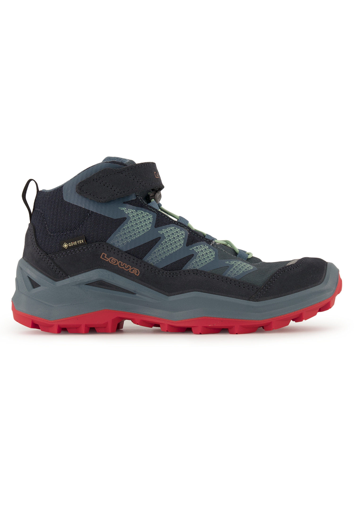 LOWA Maddox Pro Mid VC Gore-Tex® Kinder Wanderschuh Blau, , Größe: 32