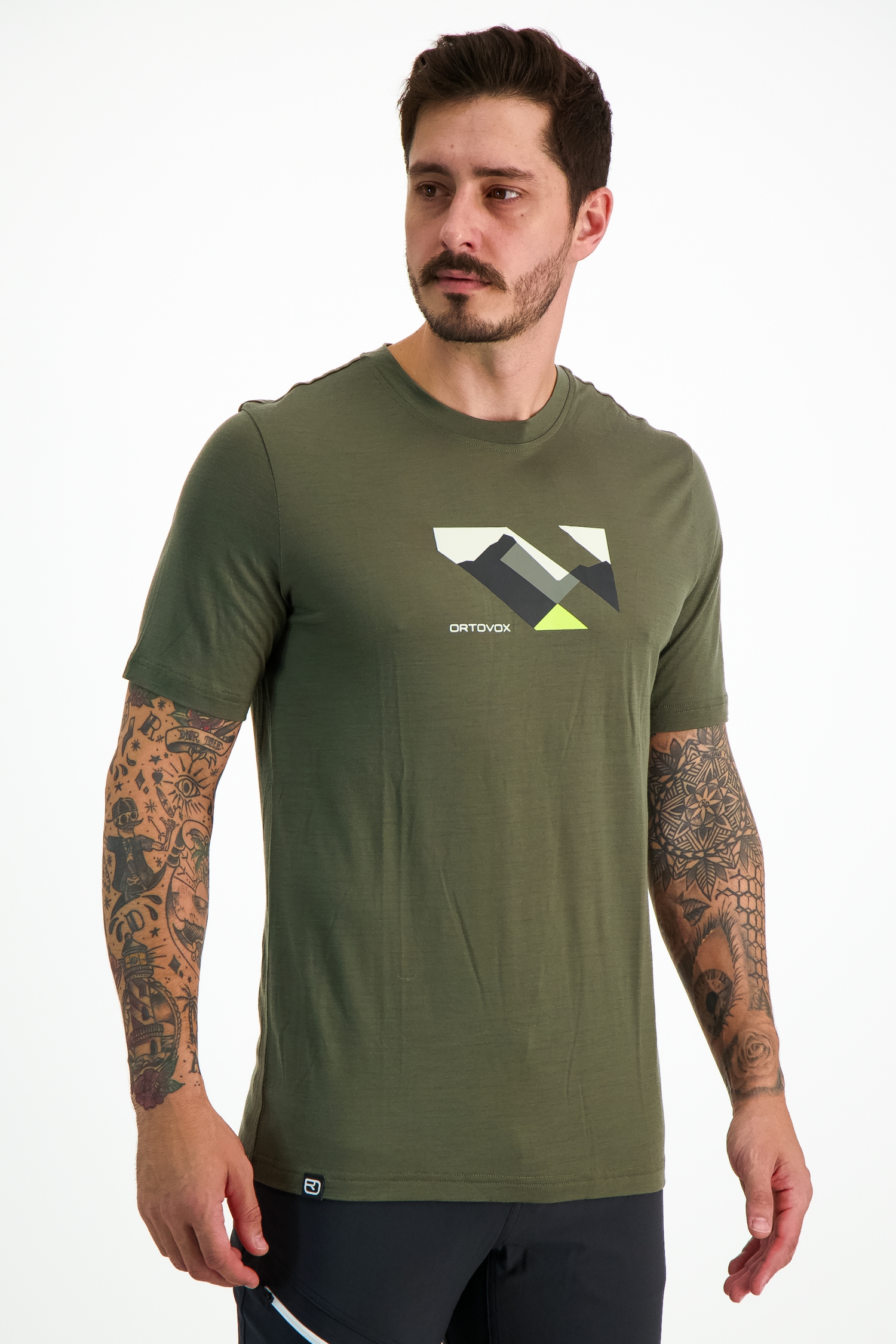 Ortovox 140 Cool Landscape Herren T-Shirt Grün, Herren, Größe: L