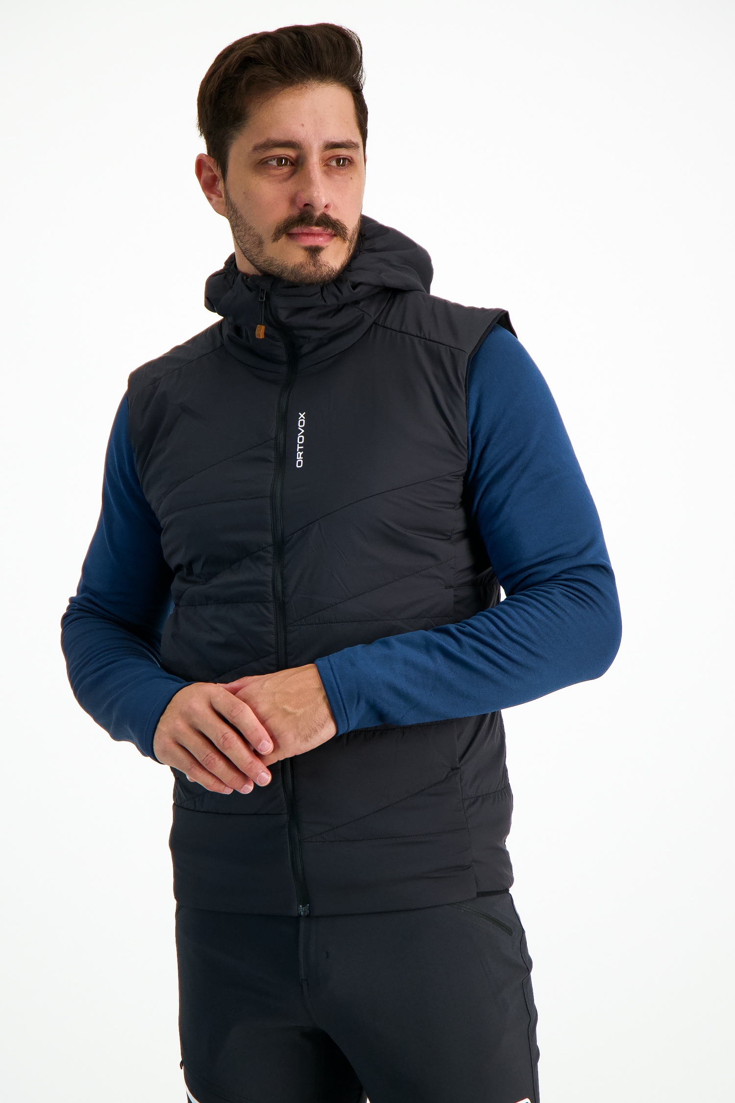 Ortovox Swisswool Piz Duan Herren Gilet Schwarz, Herren, Größe: M