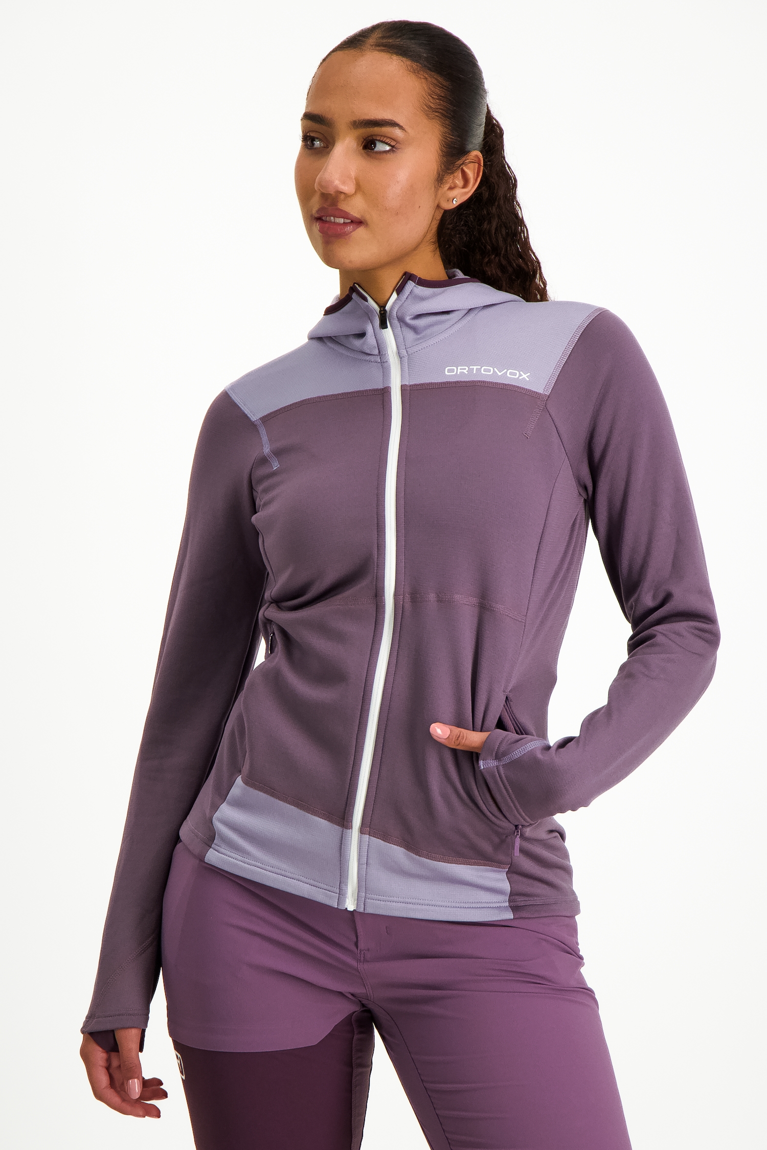 Ortovox Fleece Light Hoody Damen Midlayer Lila, Damen, Größe: S