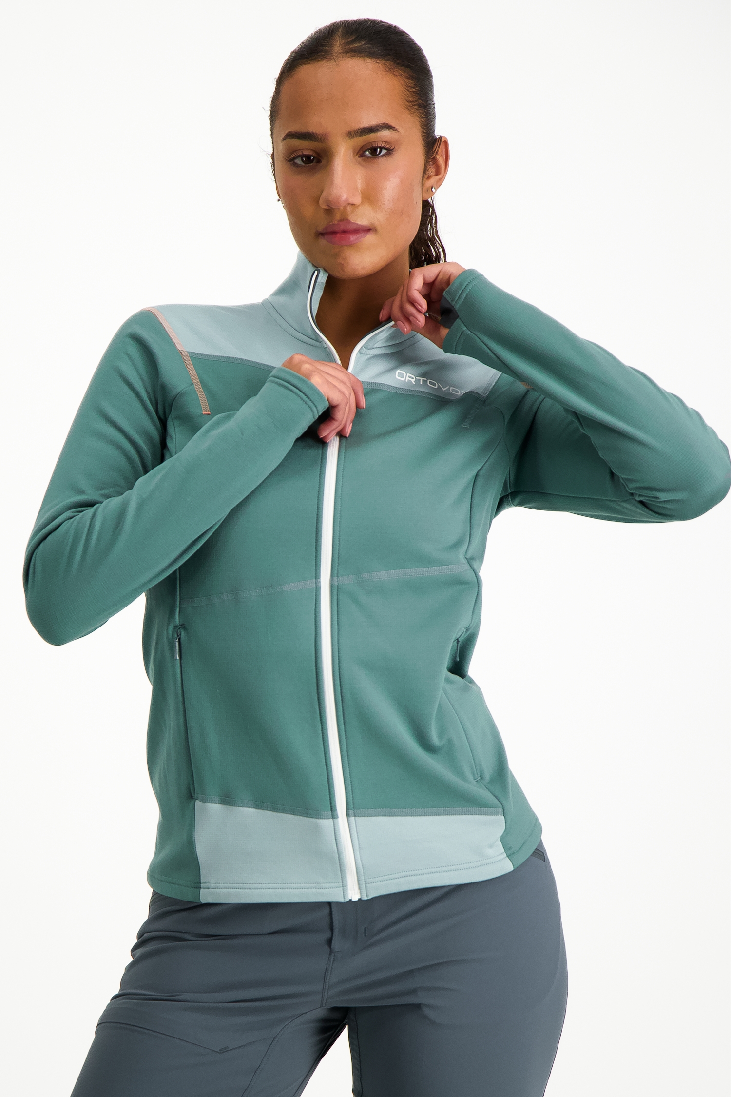 Ortovox Fleece Light Damen Midlayer Grün, Damen, Größe: S