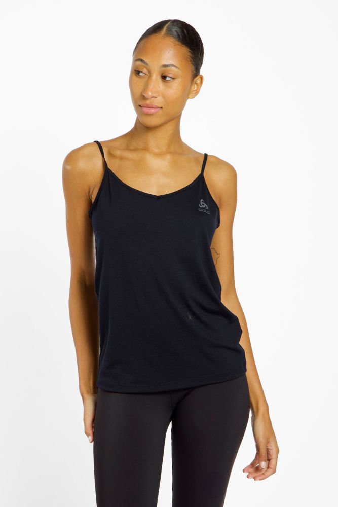Odlo Natural Merino 160 Baselayer Damen Top Schwarz, Damen, Größe: S