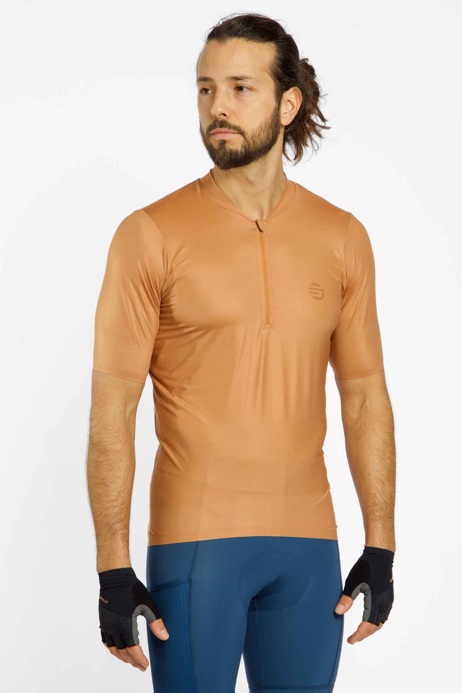Stoke Calobra Half-Zip Herren Biketrikot Beige, Herren, Größe: XXL
