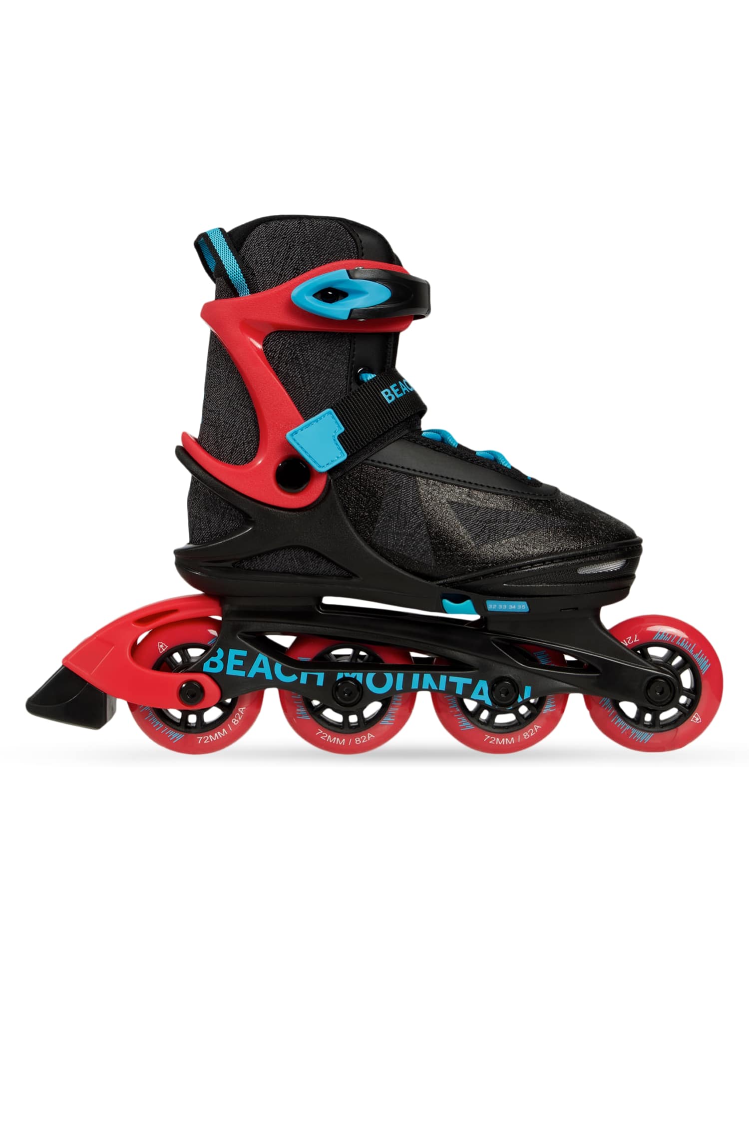 Image of BEACH MOUNTAIN Kinder Inlineskates Schwarz, , Größe: 31