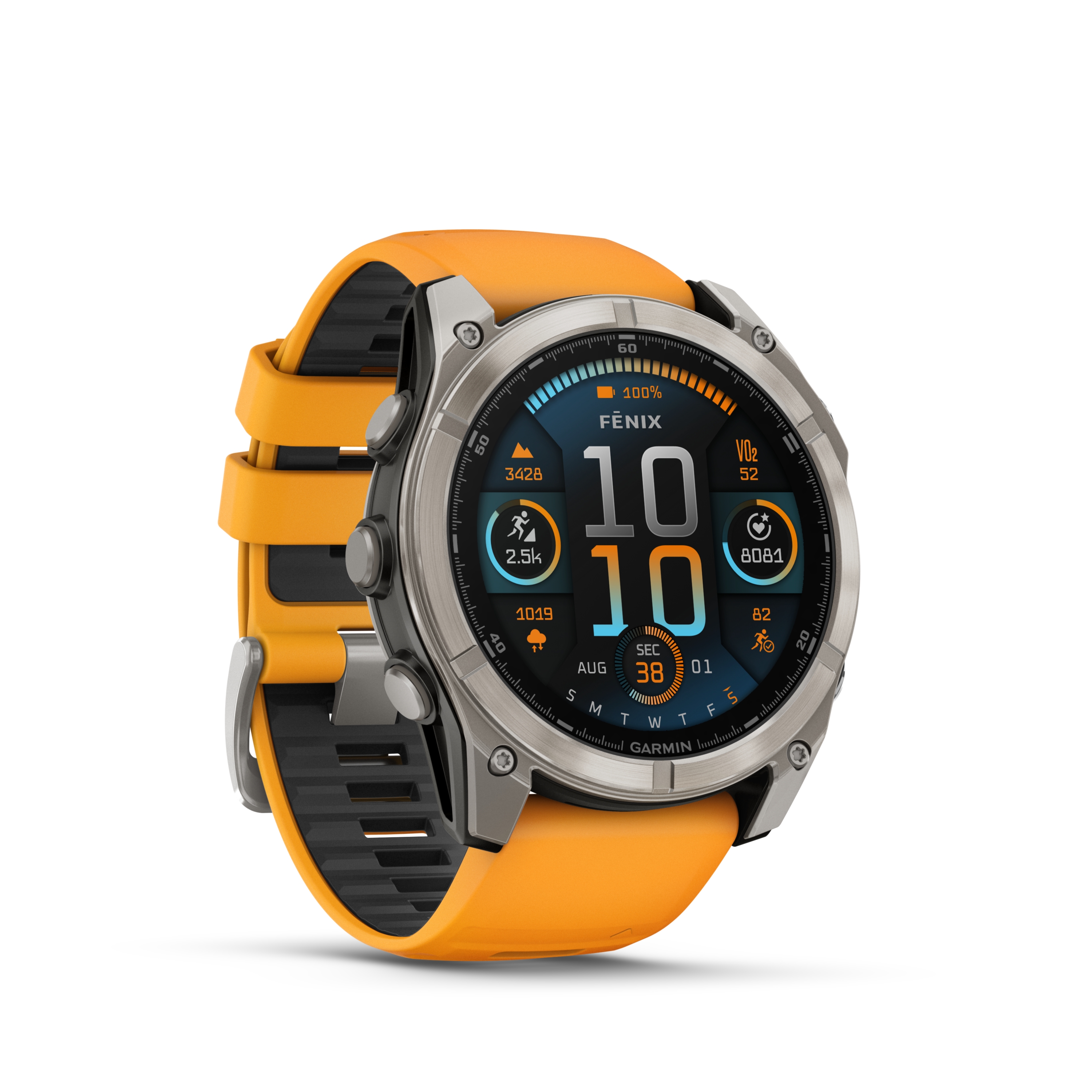Image of GARMIN fenix® 8 51 mm AMOLED Sapphire Sportuhr Orange, Herren, Größe: 0
