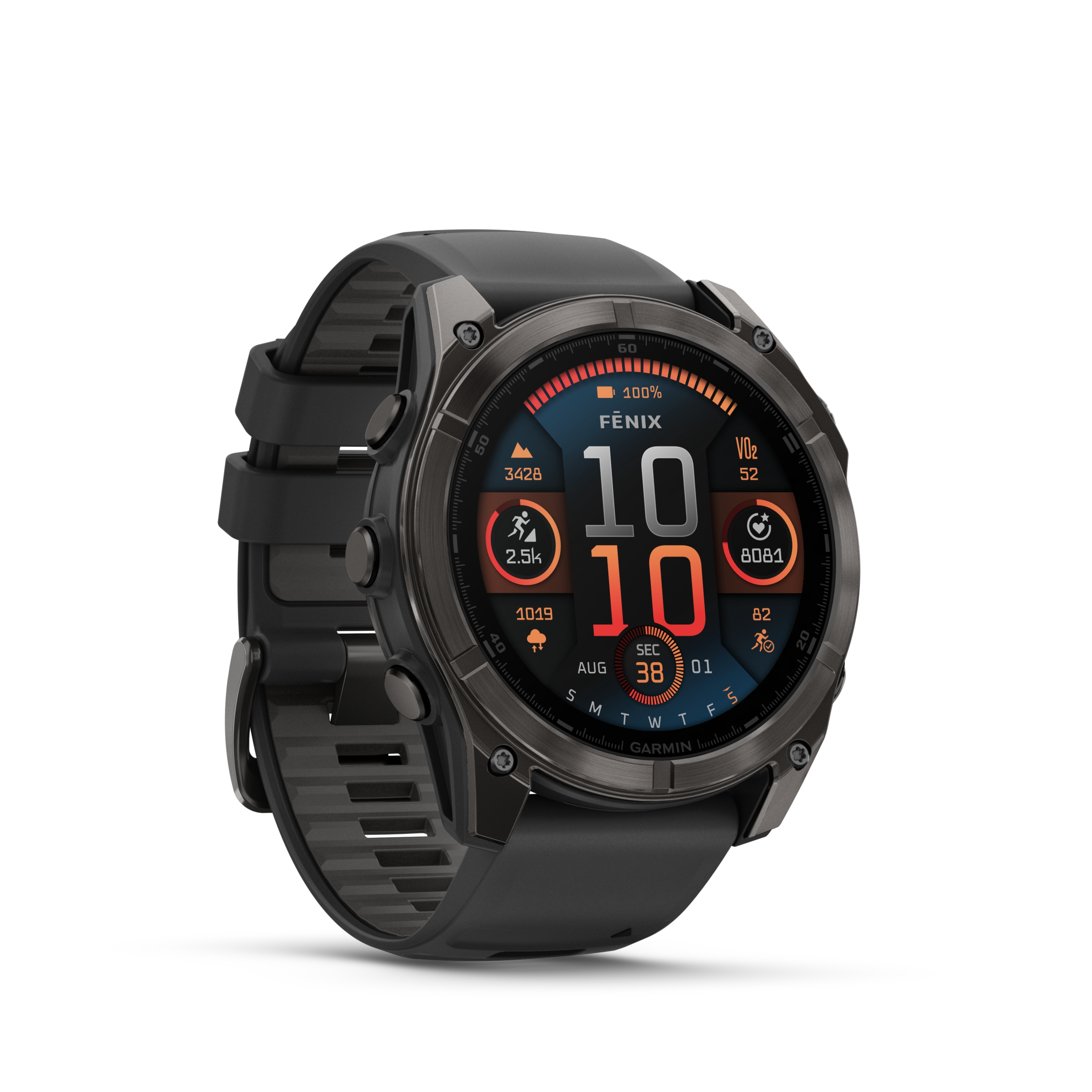 Image of GARMIN fenix® 8 51 mm AMOLED Sapphire Sportuhr Schwarz, Herren, Größe: 0