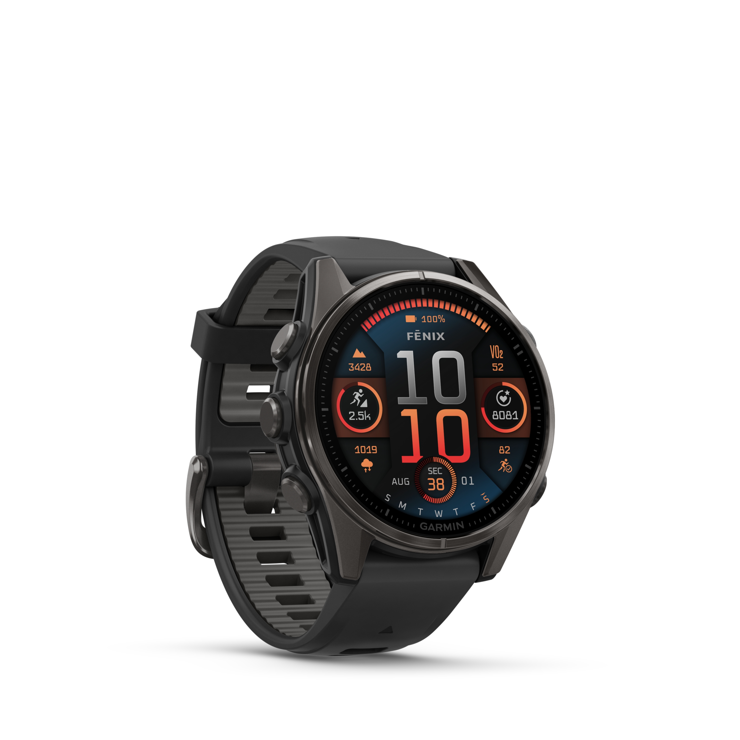 Image of GARMIN fenix® 8 43 mm AMOLED Sapphire Sportuhr Schwarz, Herren, Größe: 0