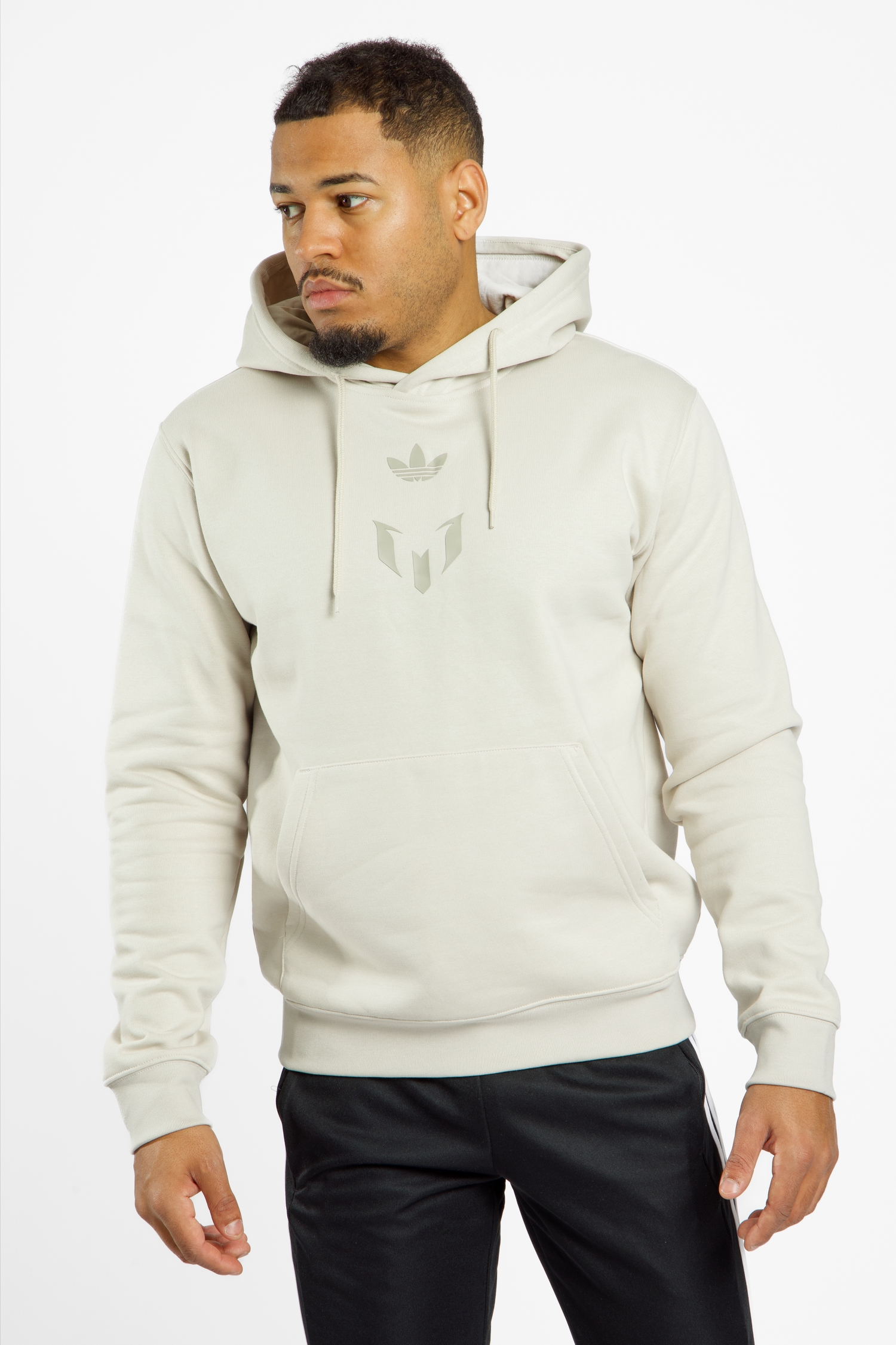 adidas Messi Herren Hoodie Beige, Herren, Größe: S