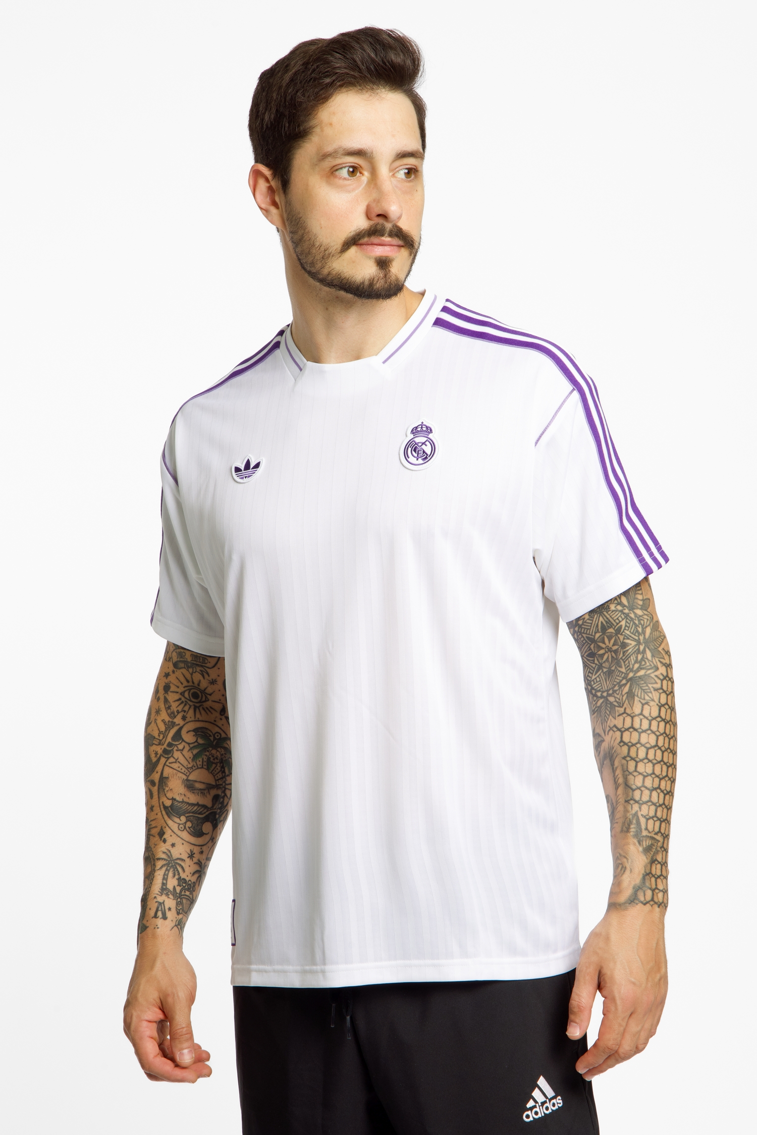 Image of adidas Real Madrid Icon T-Shirt Weiss, Herren, Größe: L