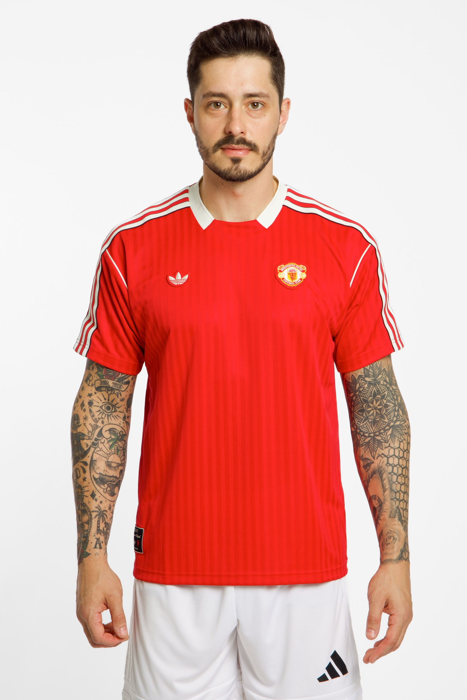 Image of adidas Manchester United Icon T-Shirt Rot, Herren, Größe: S