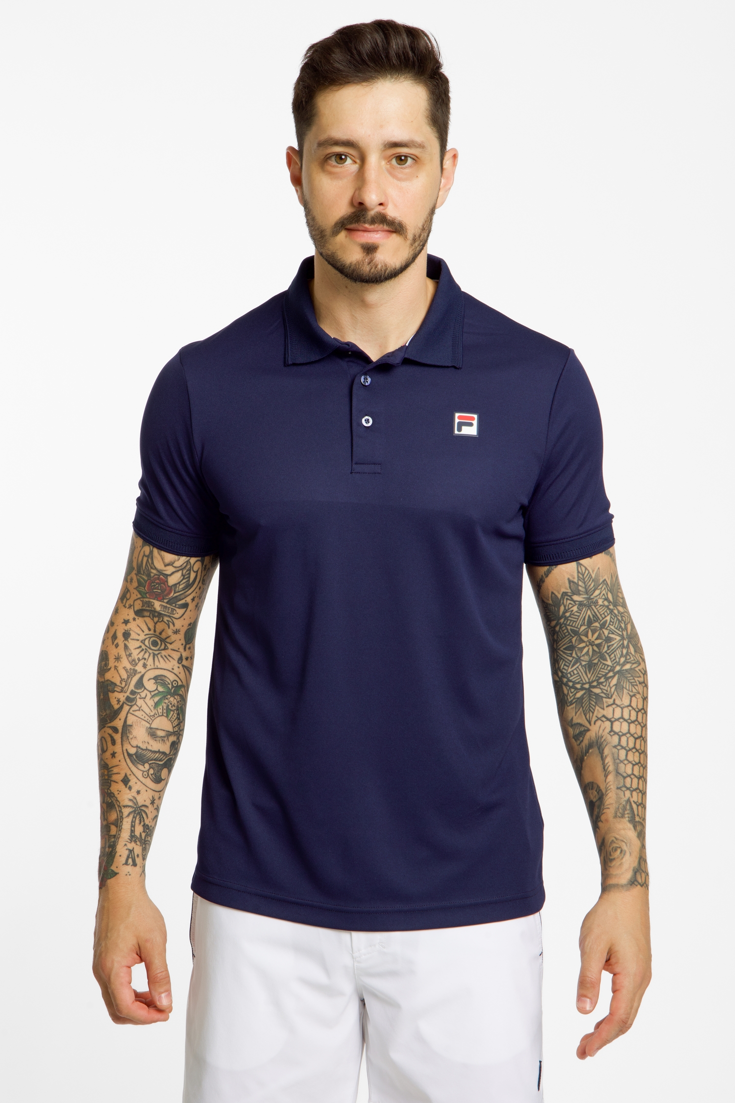 Image of FILA Hermano Herren Tennisshirt Blau, Herren, Größe: L