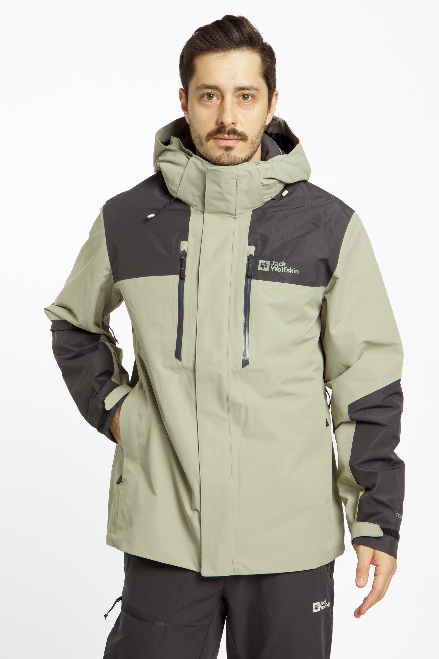 Image of Jack Wolfskin Jasper 2L Herren Outdoorjacke Beige, Herren, Größe: L