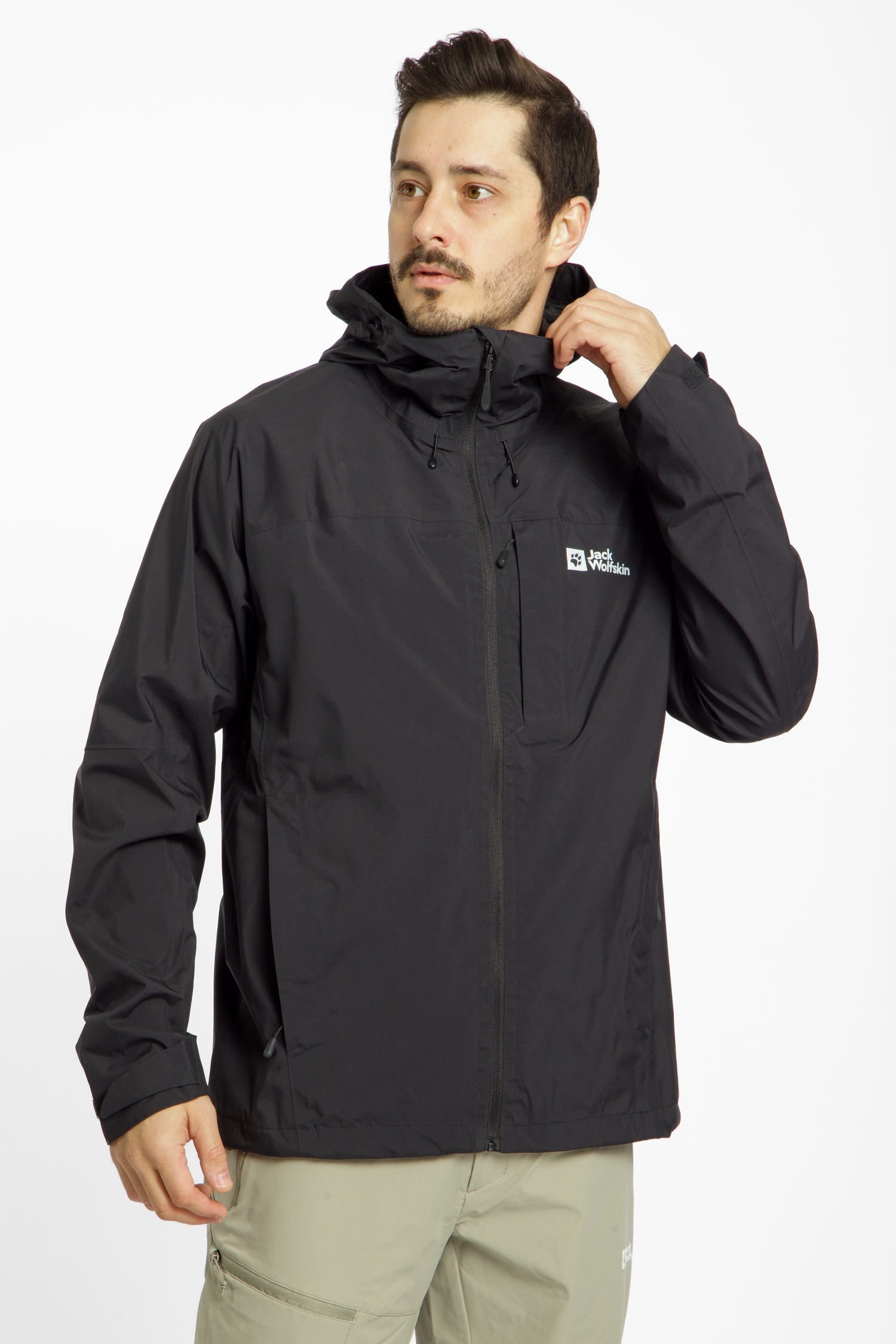 Image of Jack Wolfskin Tempest 2L Herren Outdoorjacke Schwarz, Herren, Größe: XXXL