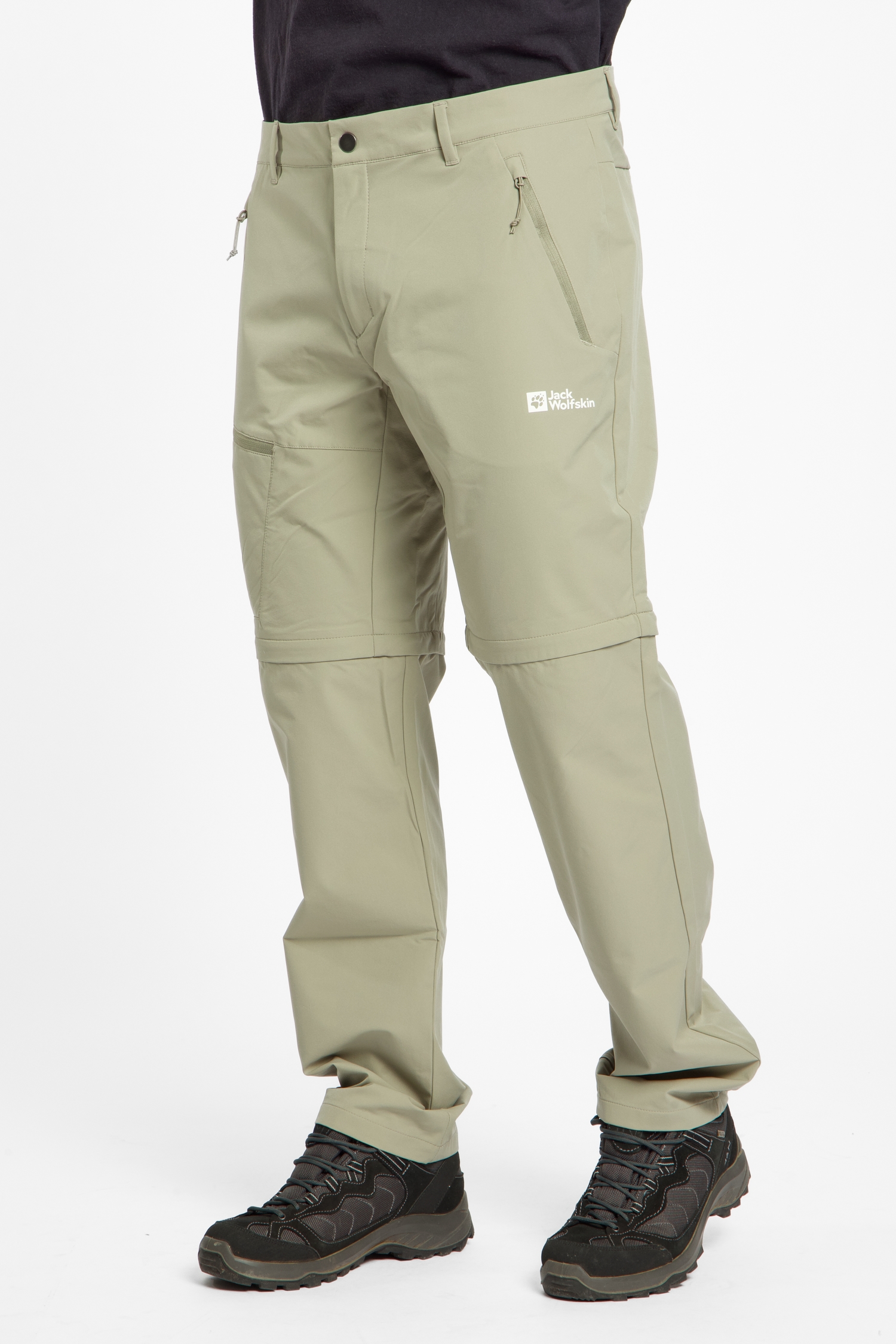 Jack Wolfskin Pico Trail Zip-Off Herren Wanderhose Grün, Herren, Größe: 58