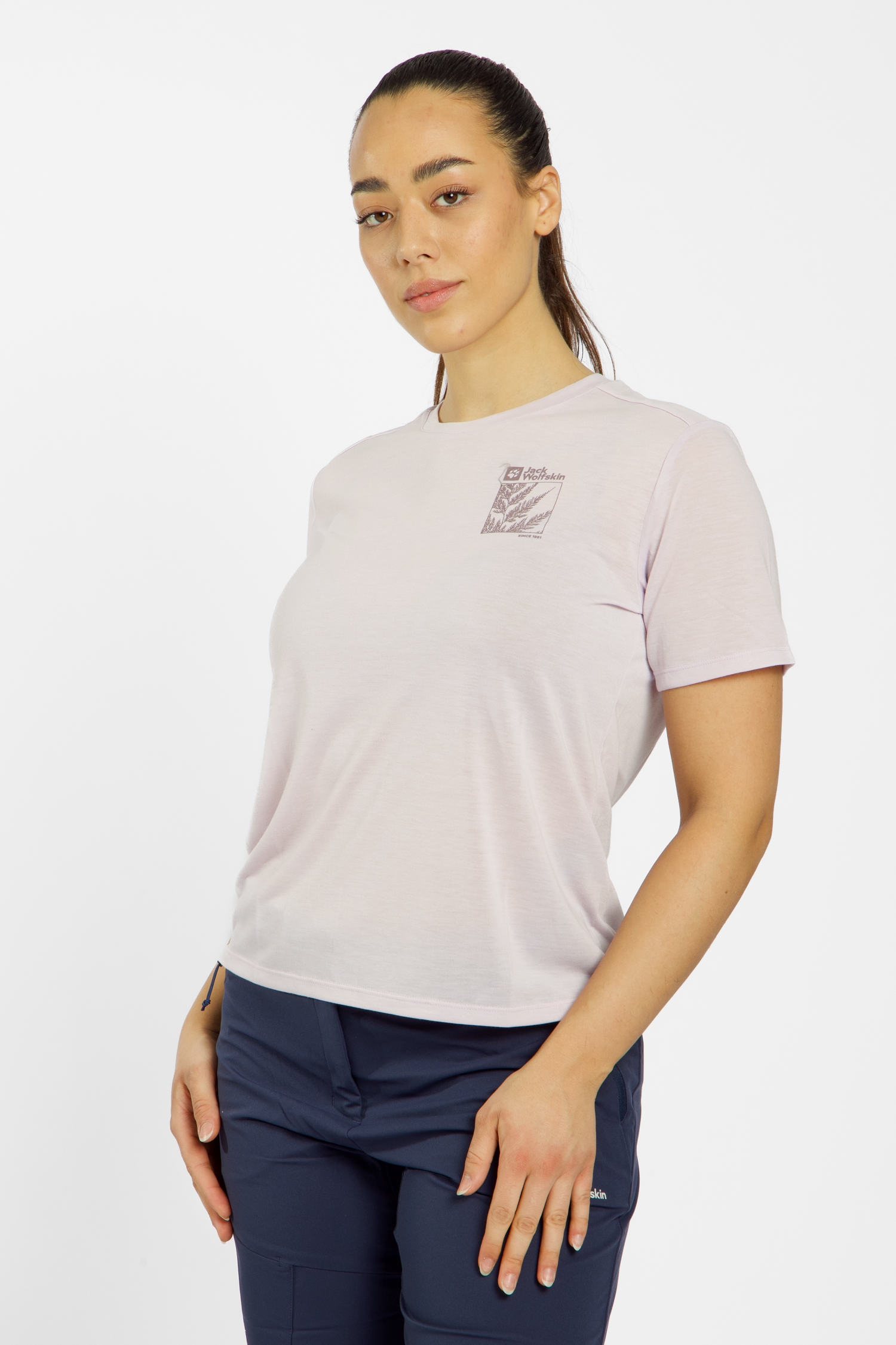 Image of Jack Wolfskin Vonnan Damen T-Shirt Lila, Damen, Größe: M