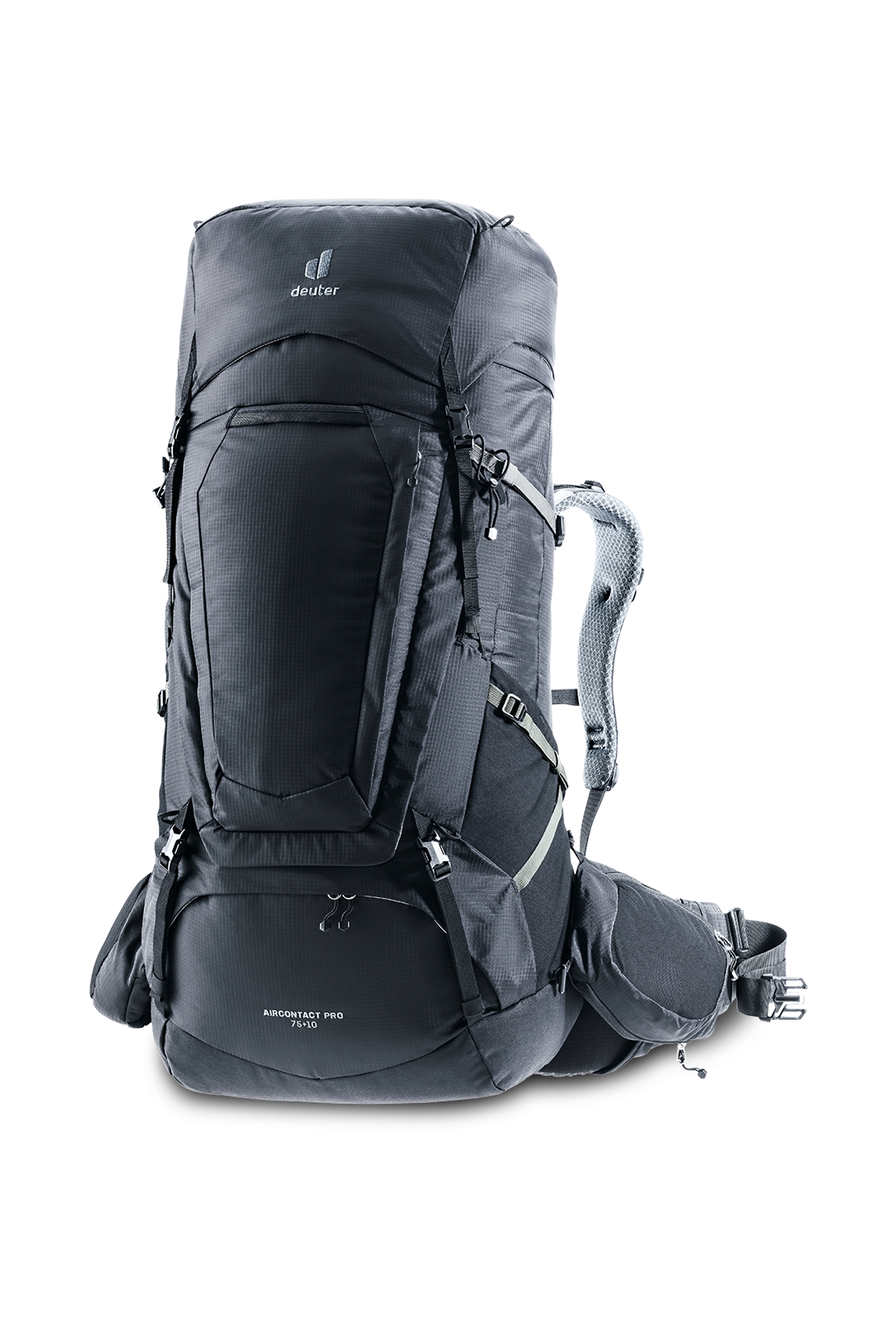 deuter Aircontact Pro 75+10 L Wanderrucksack Schwarz, Herren, Größe: ONE SIZE