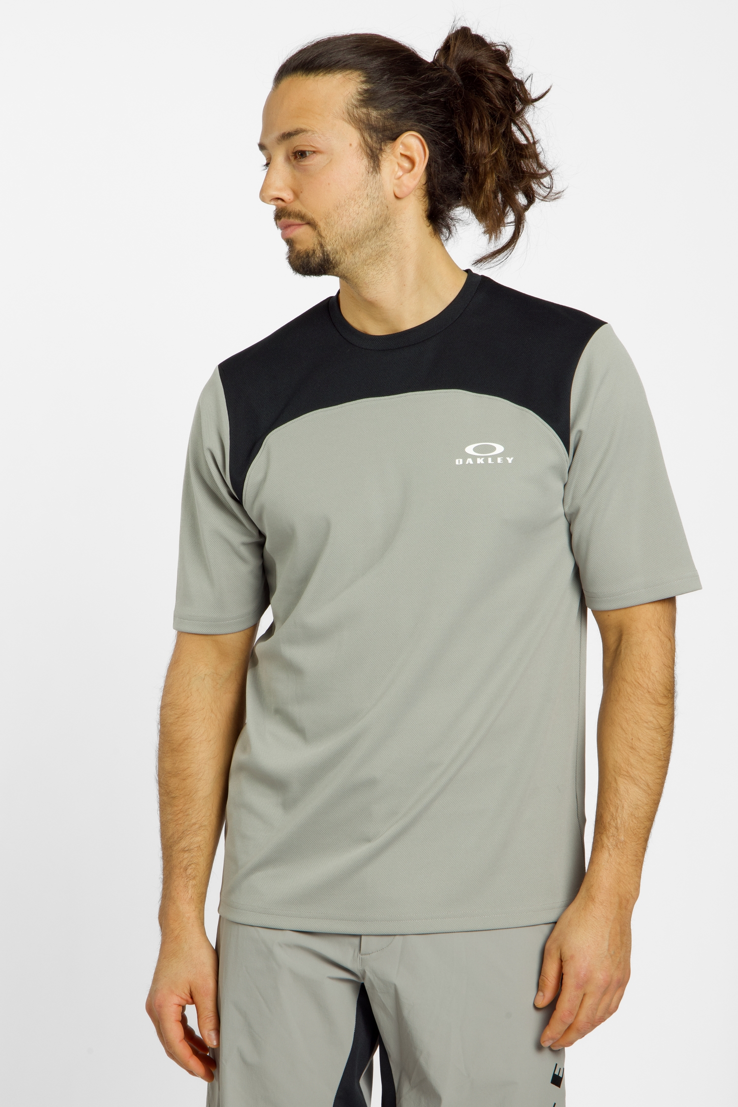 Image of Oakley Free Ride Herren Biketrikot Grau, Herren, Größe: S